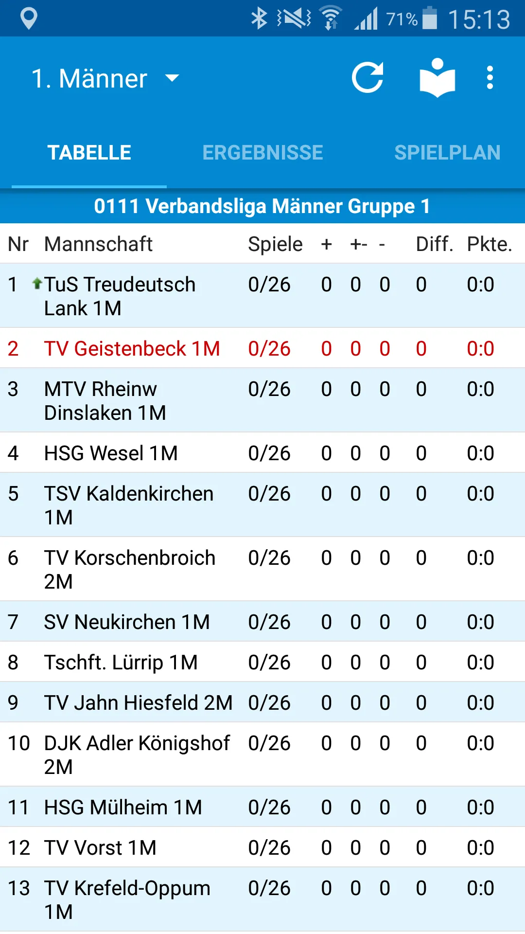 TV Einigkeit Geistenbeck | Indus Appstore | Screenshot