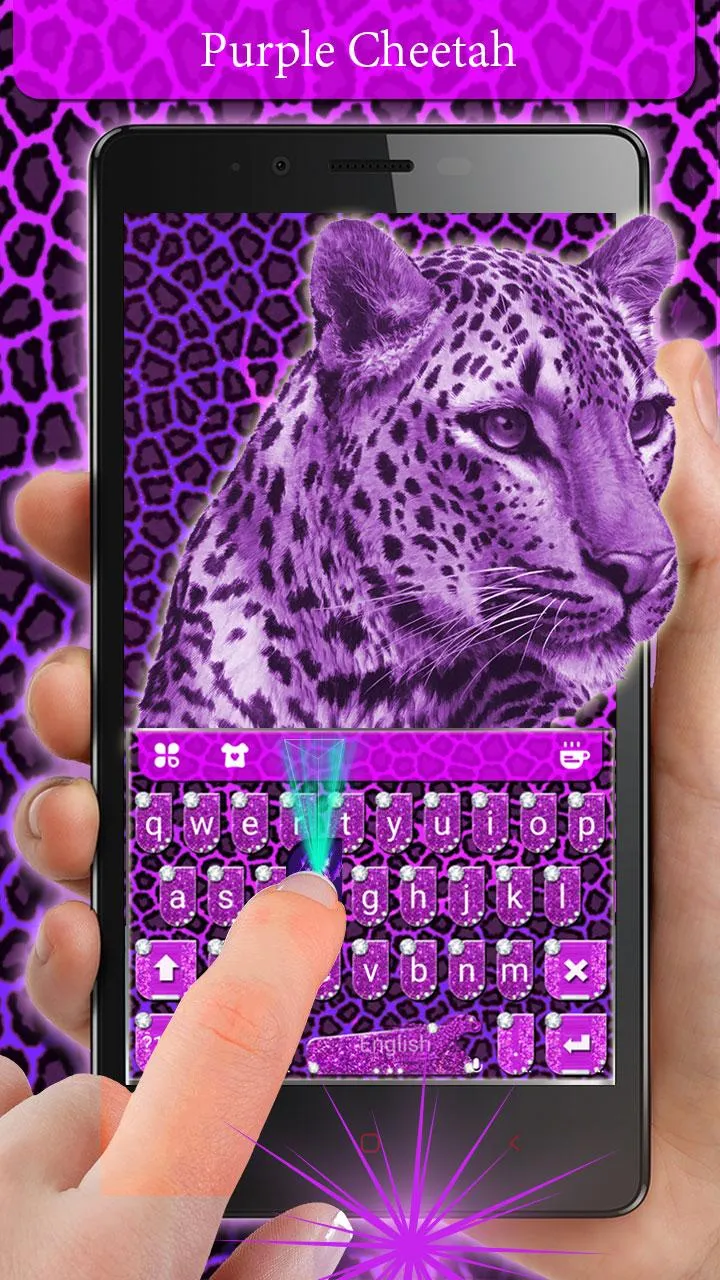 Purplecheetah Keyboard Theme | Indus Appstore | Screenshot