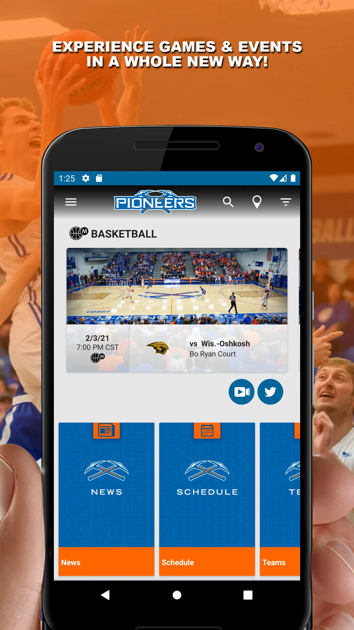 Pioneer Athletics Gameday | Indus Appstore | Screenshot