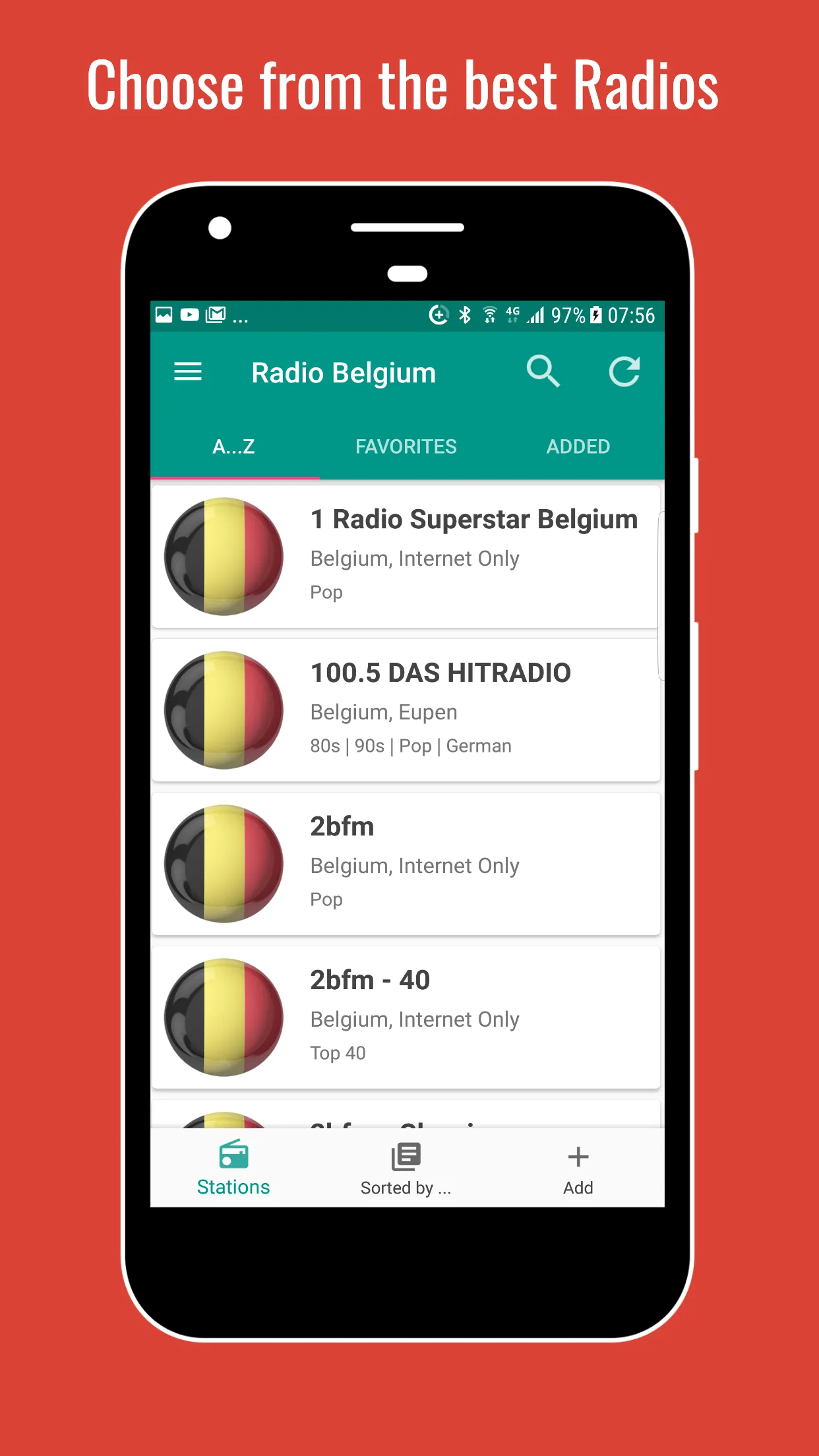 Belgium Radio Stations | Indus Appstore | Screenshot