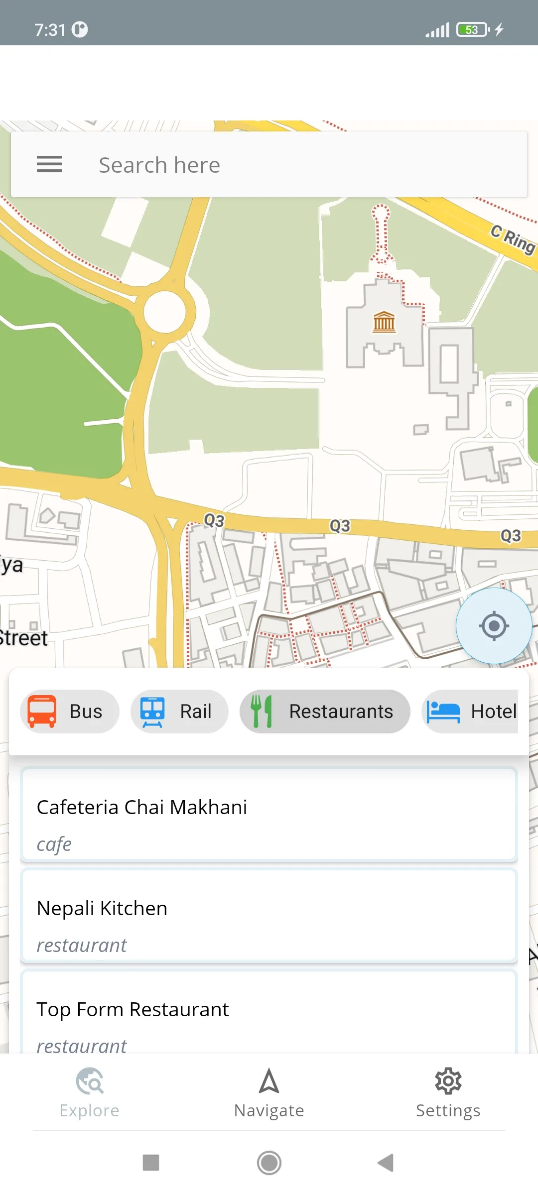 Doha Qatar Offline Map | Indus Appstore | Screenshot