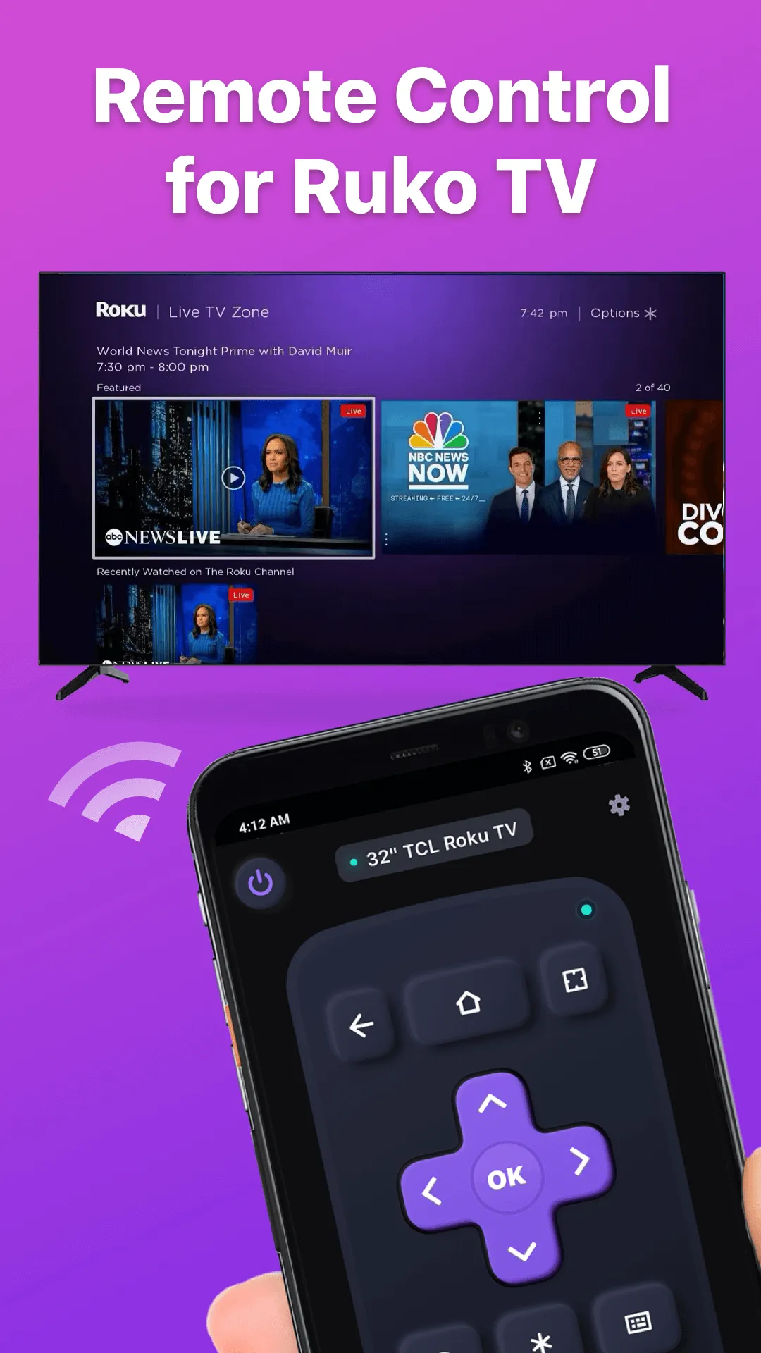 Remote for Roku: TV Remote | Indus Appstore | Screenshot