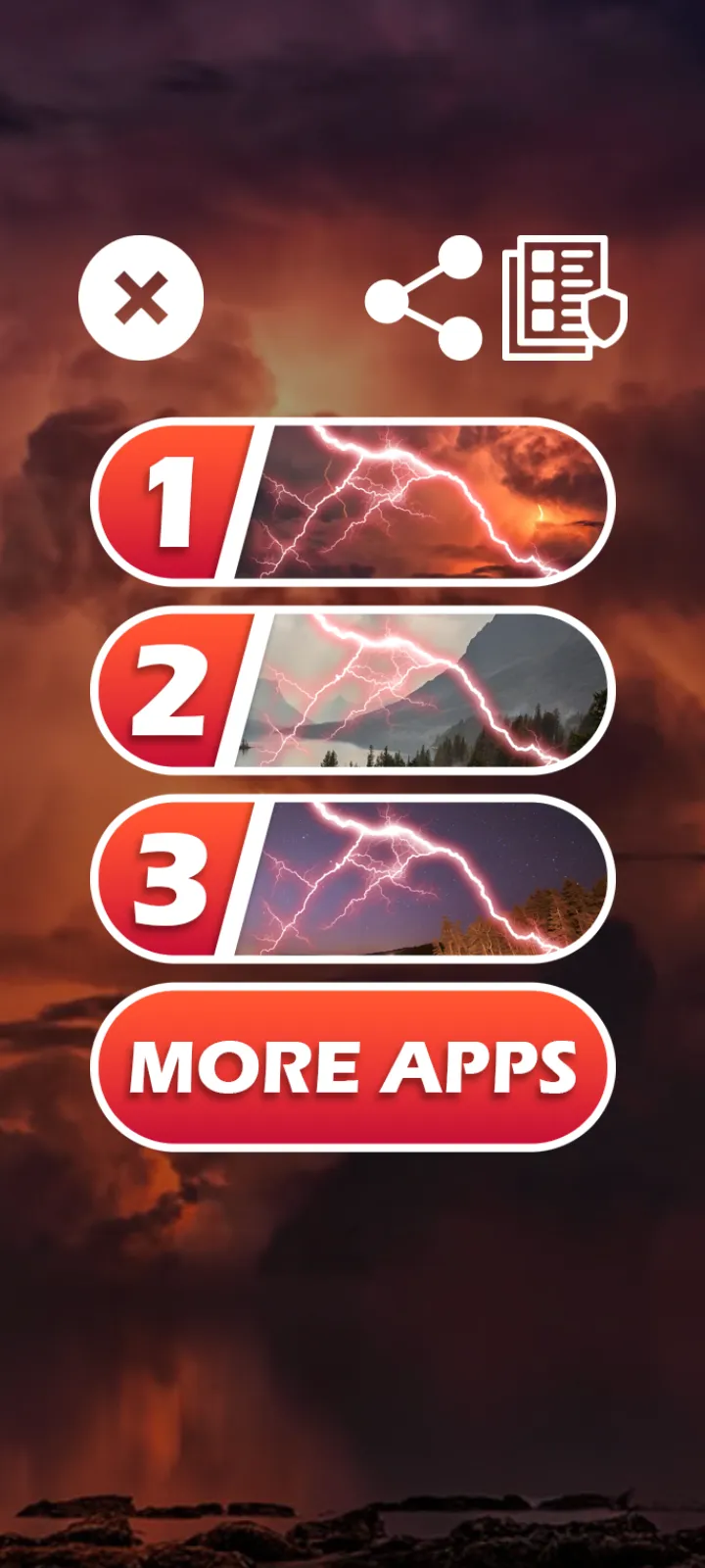 Lightning and rain simulator | Indus Appstore | Screenshot