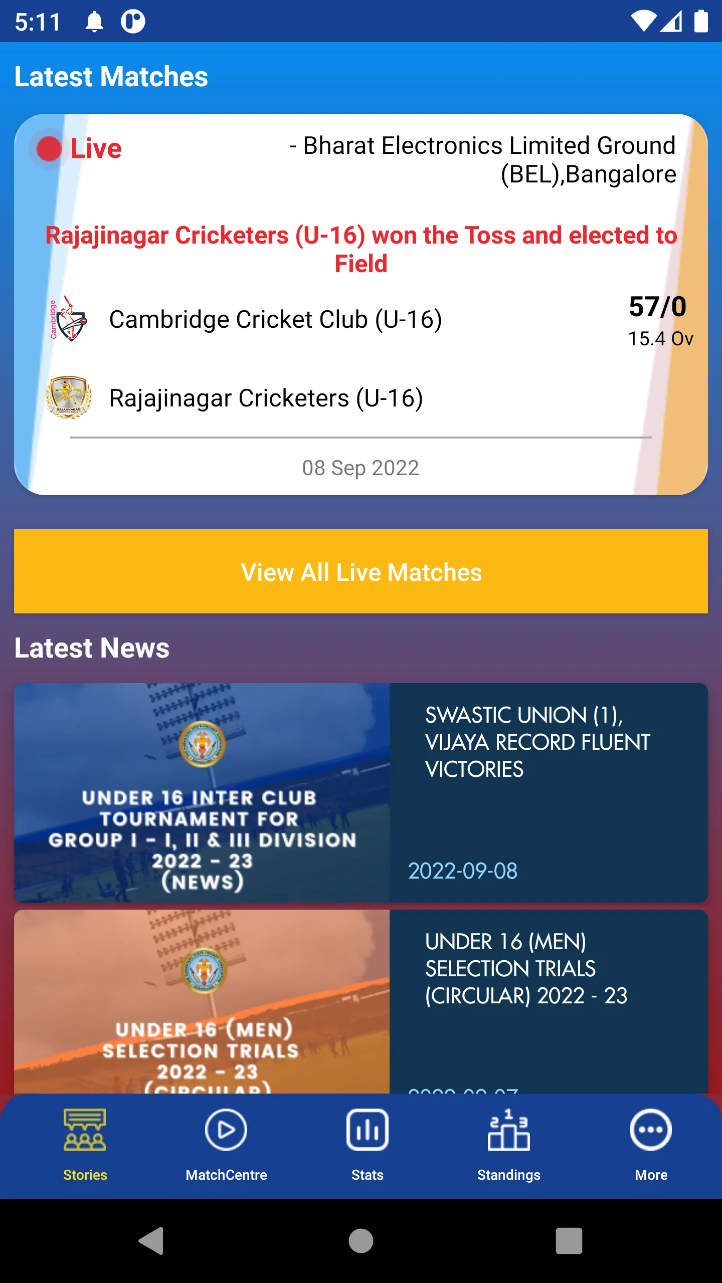 KSCA LIVE | Indus Appstore | Screenshot