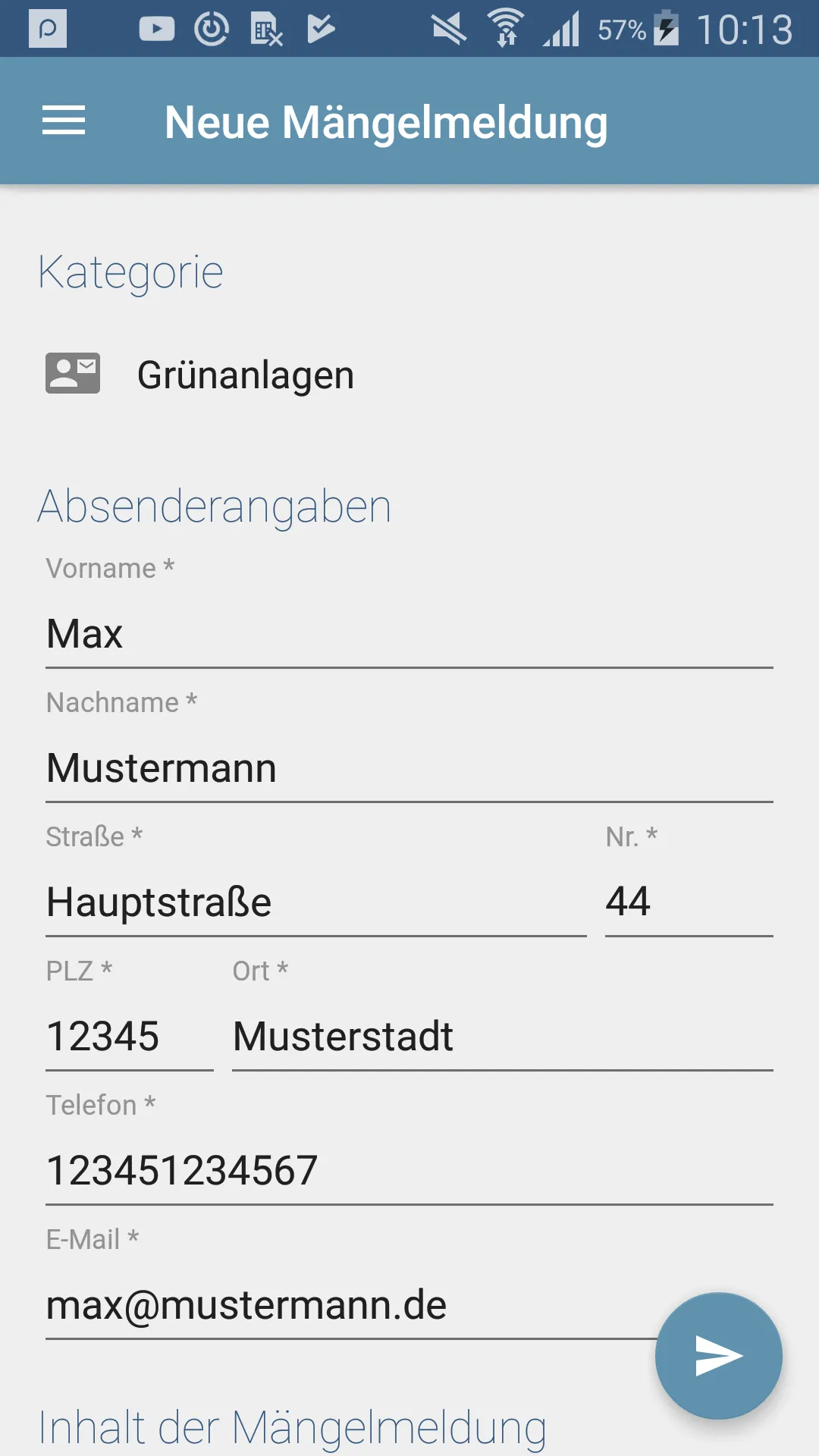 Mängelmelder Ingolstadt | Indus Appstore | Screenshot