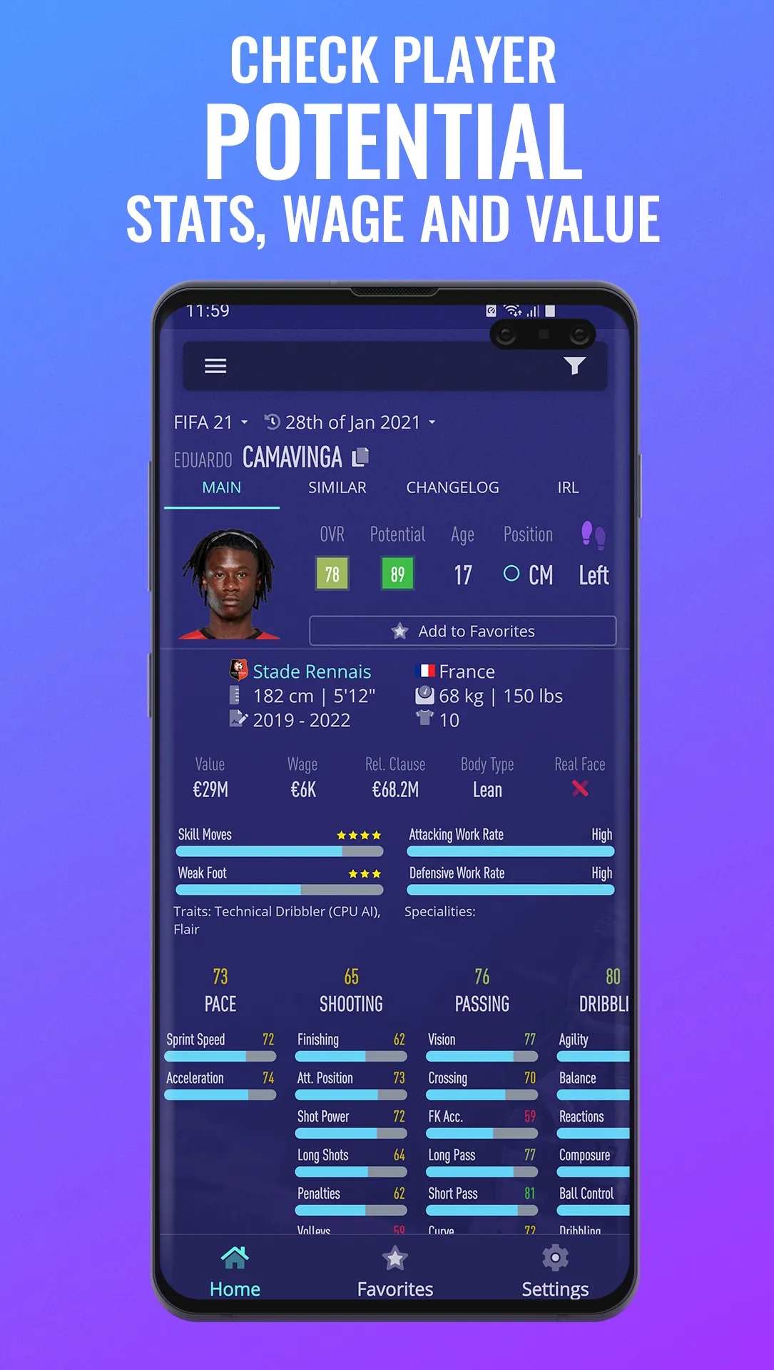 FCM Career Mode FC25 Database | Indus Appstore | Screenshot