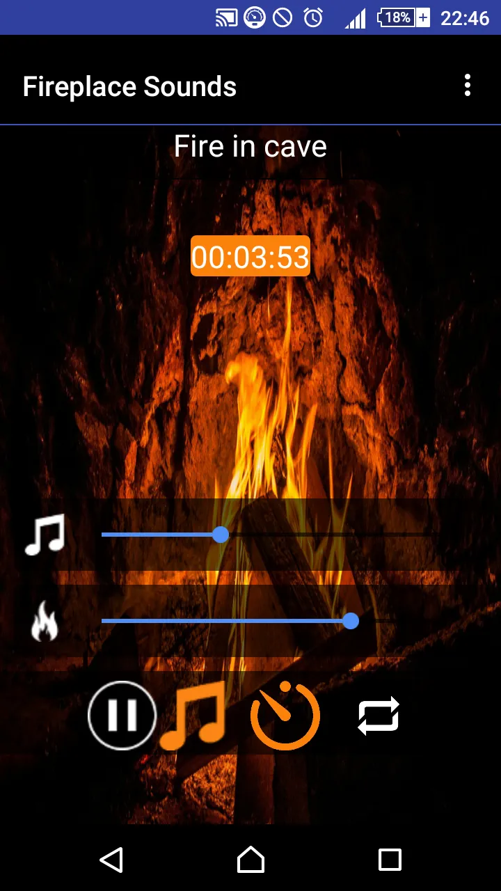 Relax & Sleep Fireplace Sounds | Indus Appstore | Screenshot