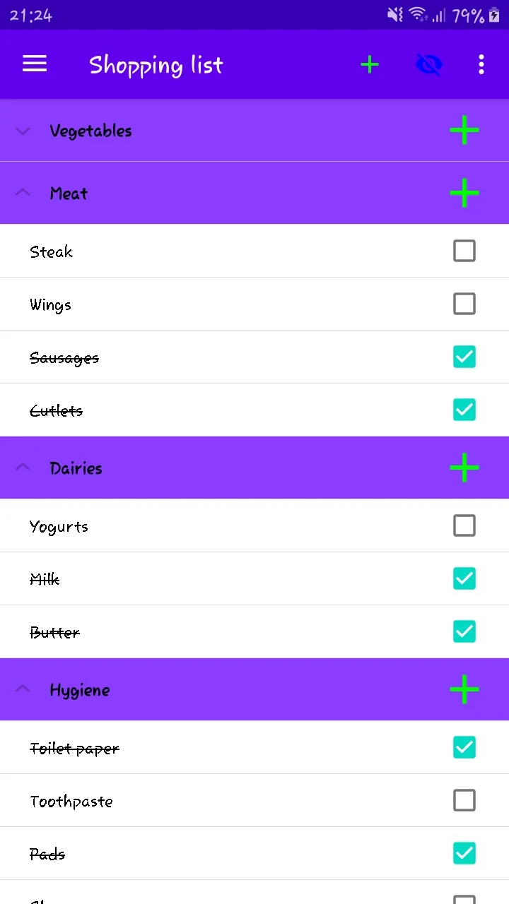 Shopping list | Indus Appstore | Screenshot