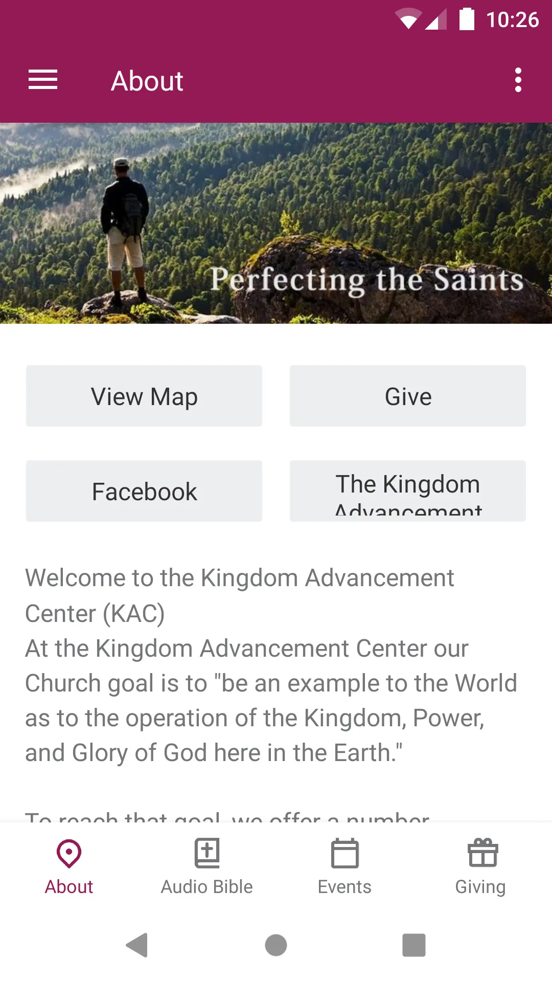 The Kingdom Advancement Center | Indus Appstore | Screenshot