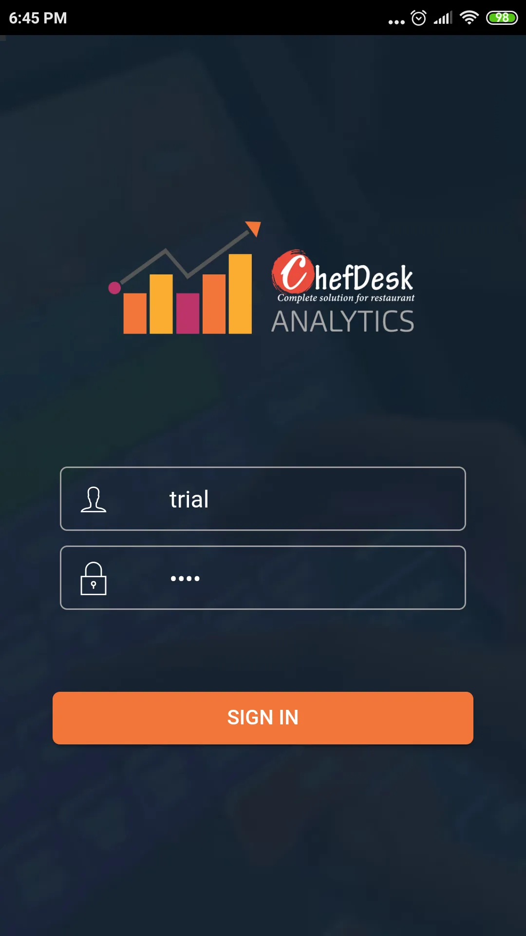 ChefDesk Analytics | Indus Appstore | Screenshot