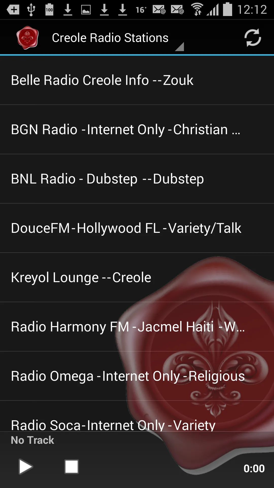 Creole Radio Stations | Indus Appstore | Screenshot