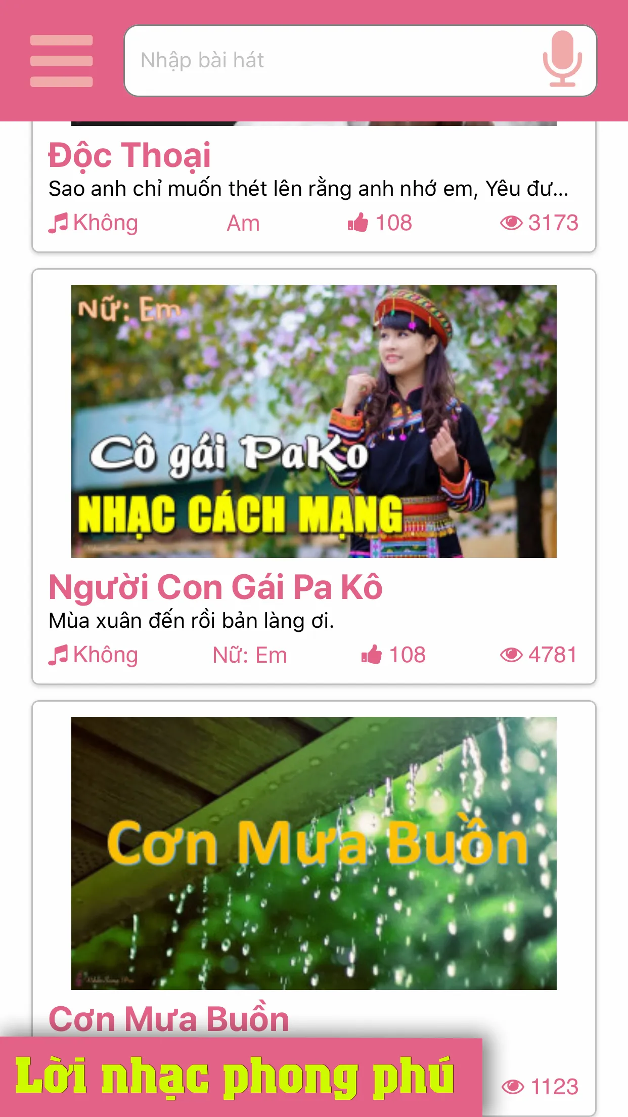 Lời Nhạc Sống | Indus Appstore | Screenshot