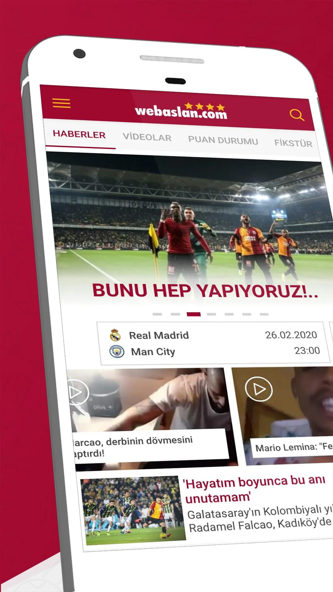 Webaslan - Galatasaray haber | Indus Appstore | Screenshot