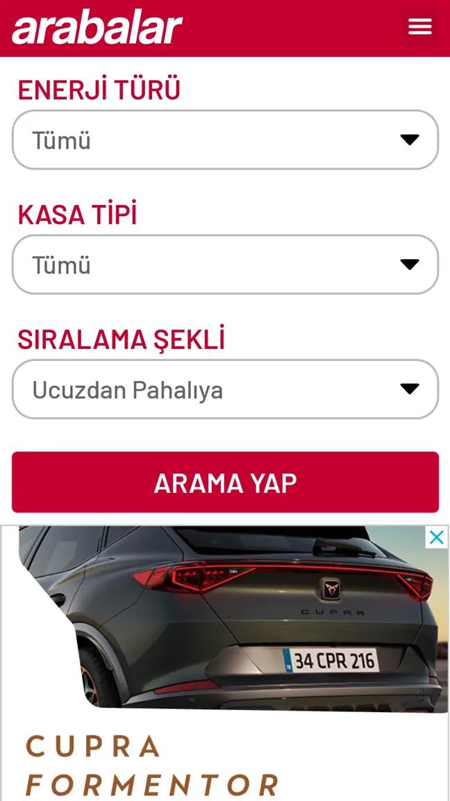 Sıfır Araba Fiyatları | Indus Appstore | Screenshot