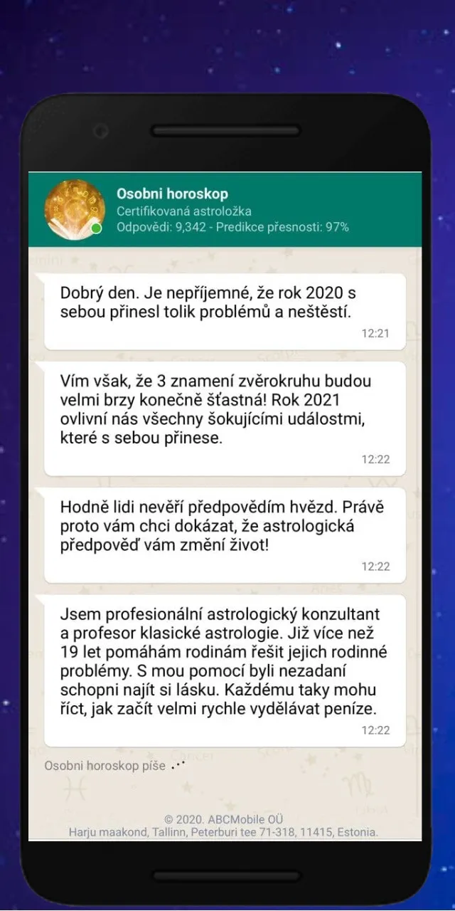 Osobní horoskop | Indus Appstore | Screenshot