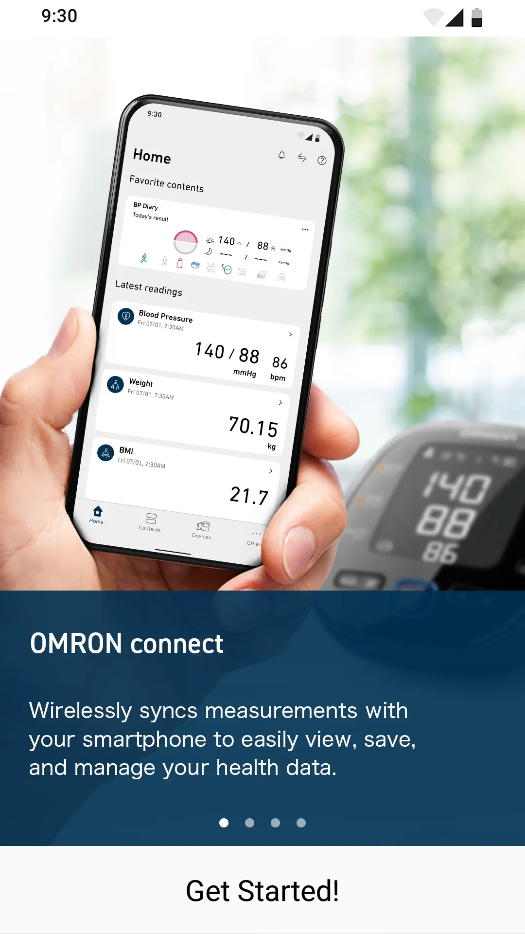 OMRON connect | Indus Appstore | Screenshot