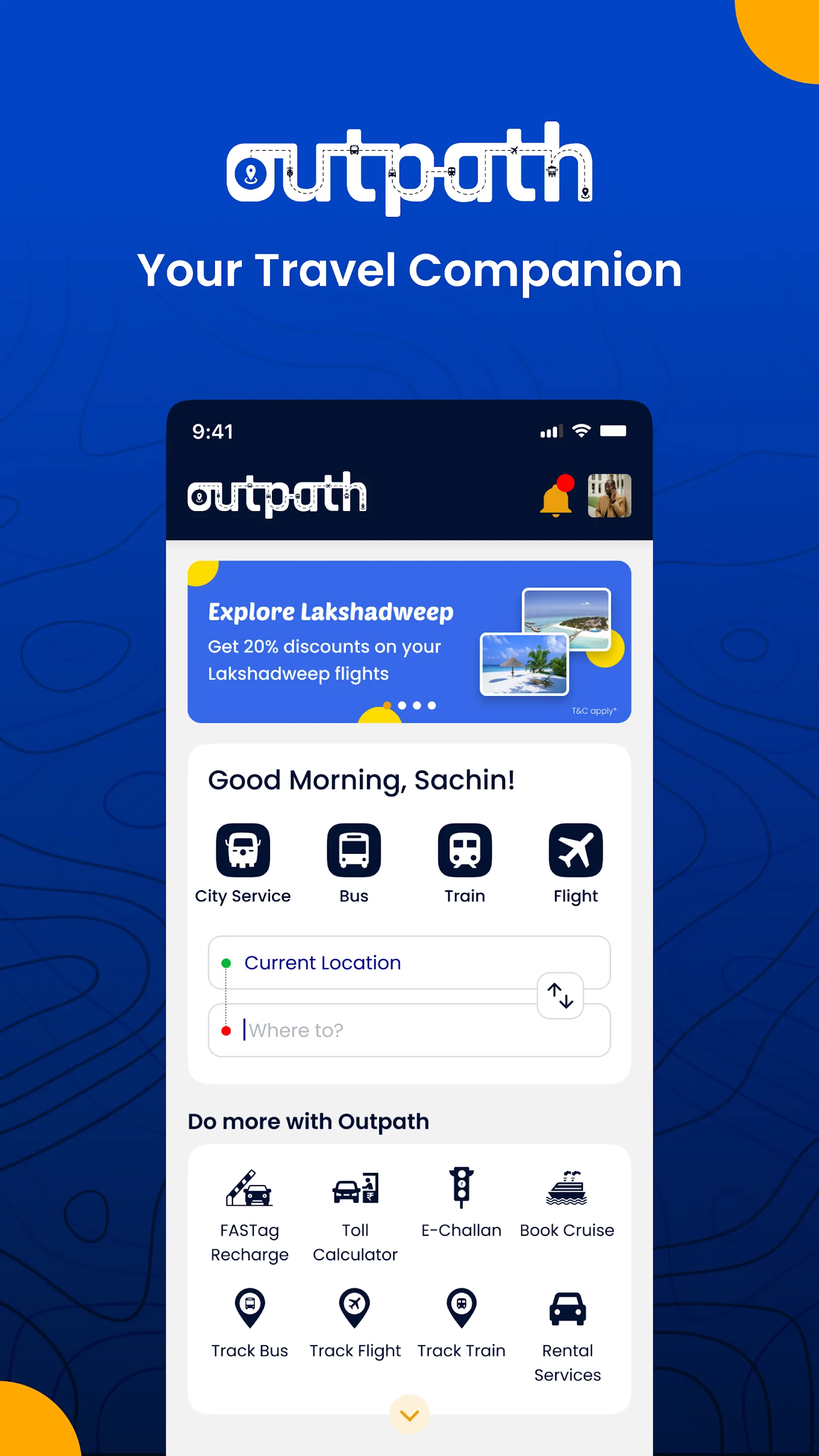 Outpath All In One Booking App | Indus Appstore | Screenshot