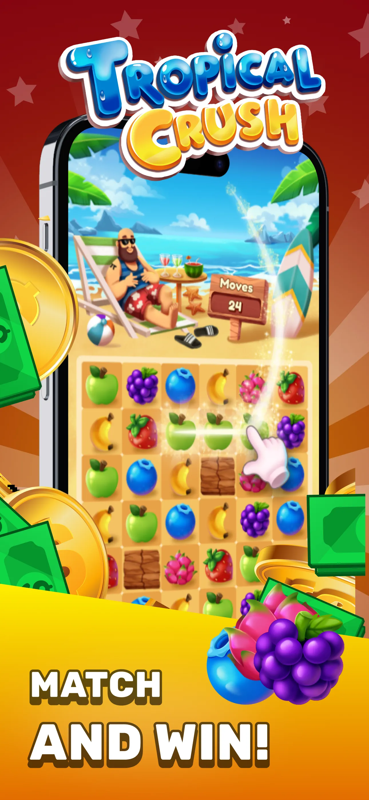 Tropical Crush: Spin The Wheel | Indus Appstore | Screenshot