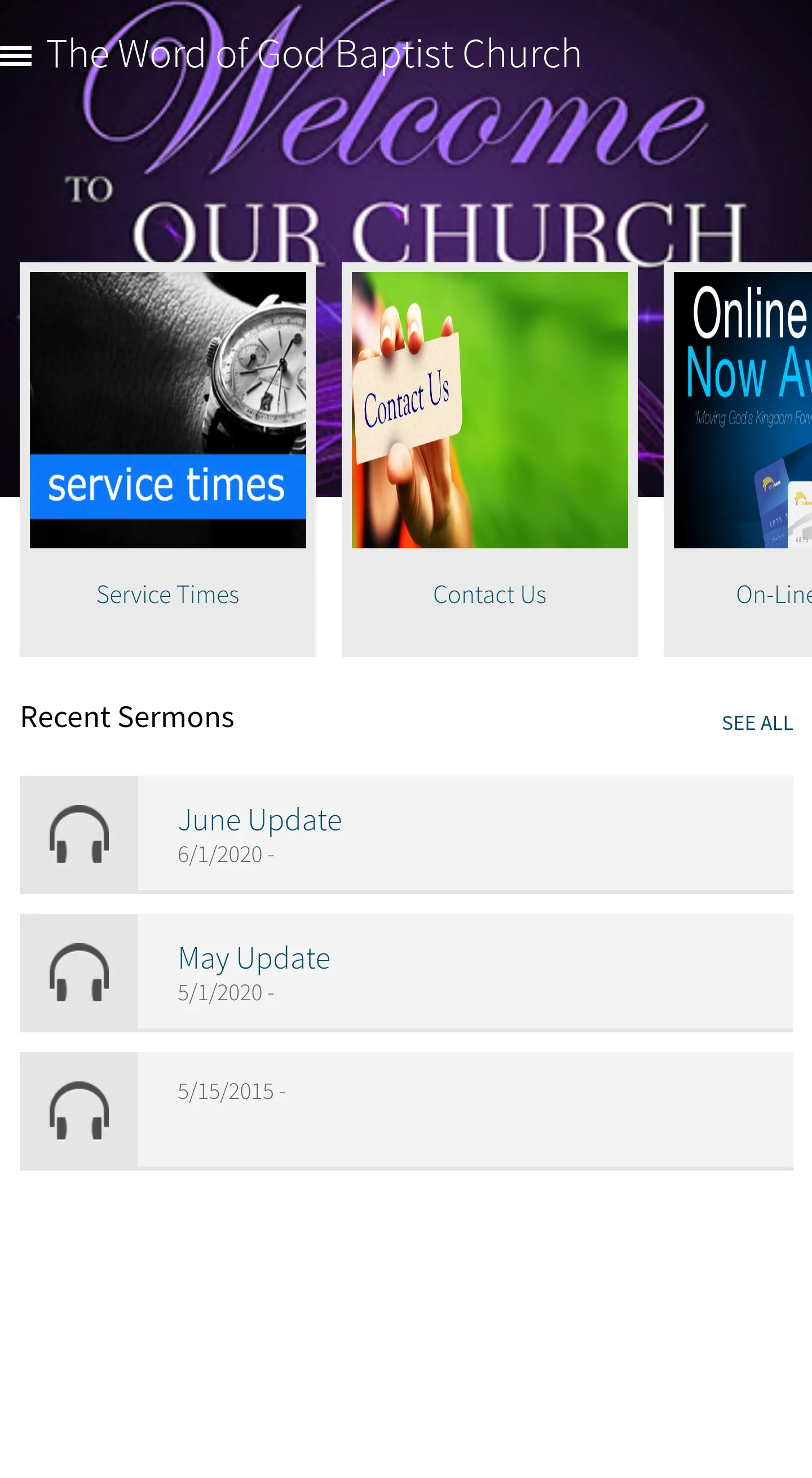 Word of God Baptist Church | Indus Appstore | Screenshot