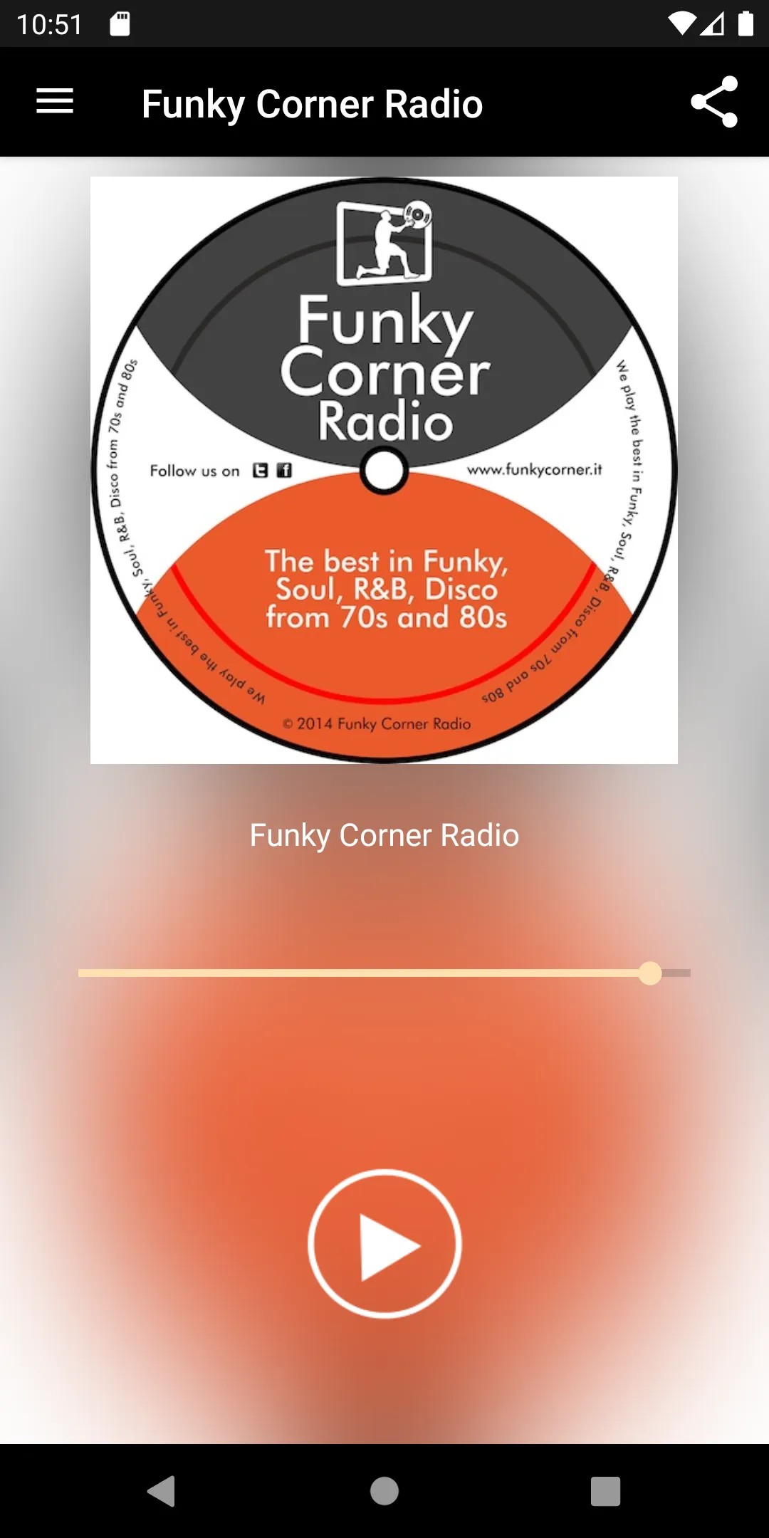 Funky Corner Radio | Indus Appstore | Screenshot