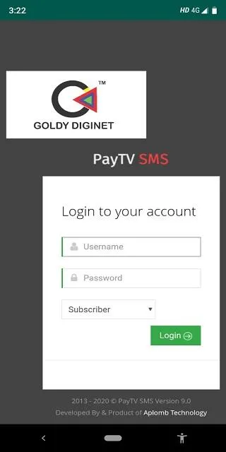 GOLDY DIGINET CUSTOMER APP | Indus Appstore | Screenshot