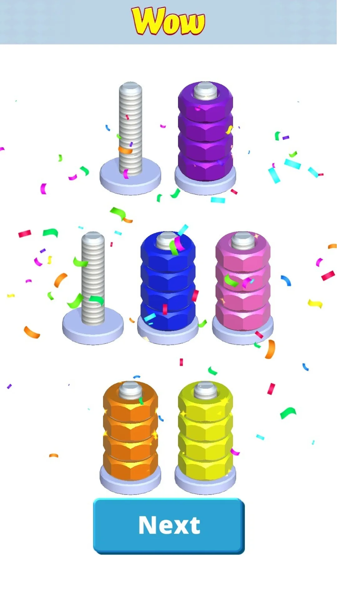 Color Screw Sort: Nuts & Bolts | Indus Appstore | Screenshot