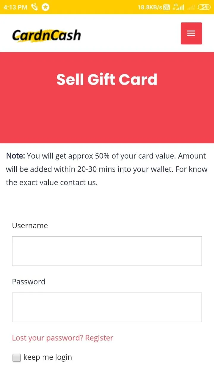 CardnCash : Sell Gift Card | Indus Appstore | Screenshot