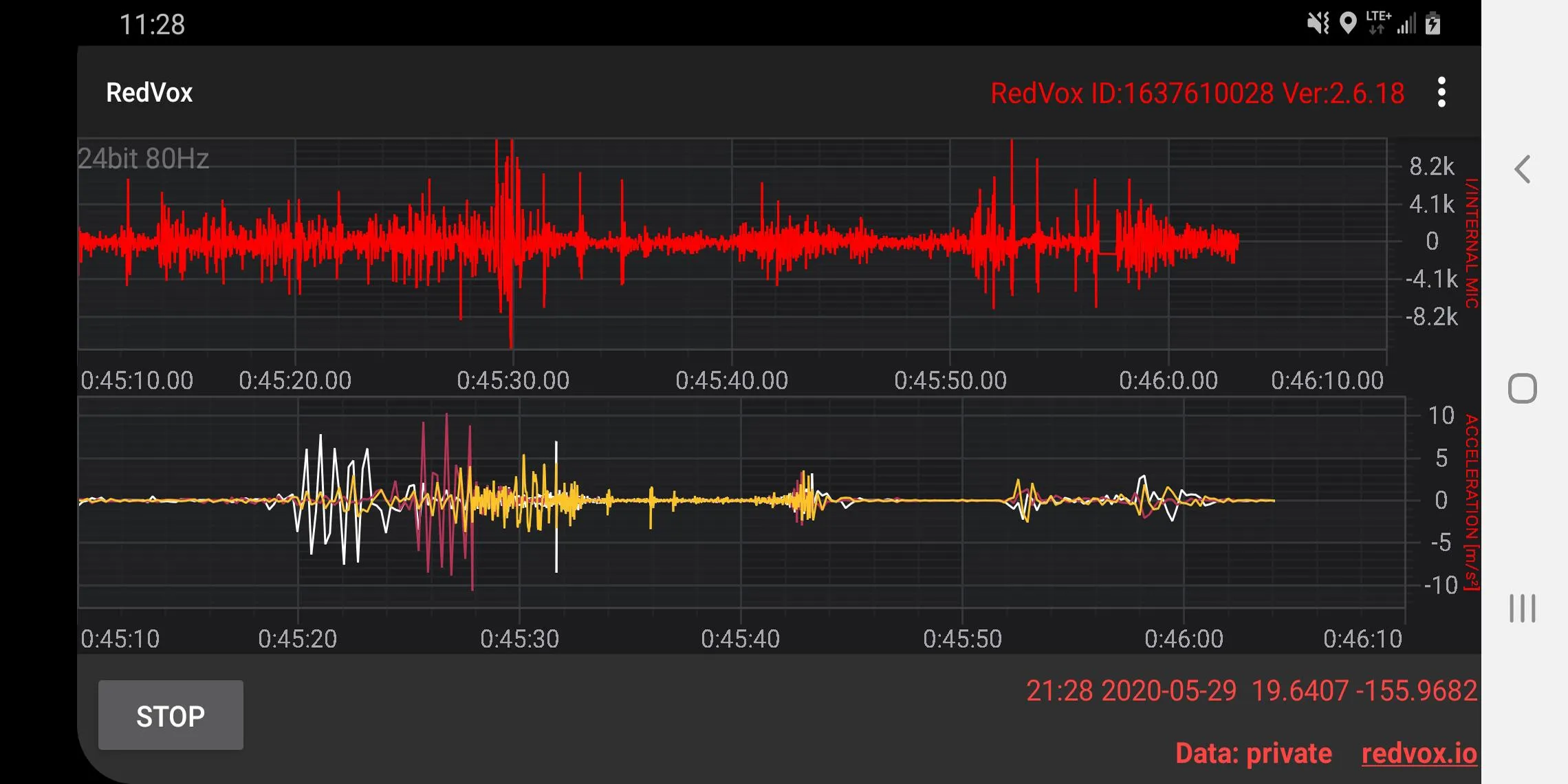 Infrasound Recorder | Indus Appstore | Screenshot