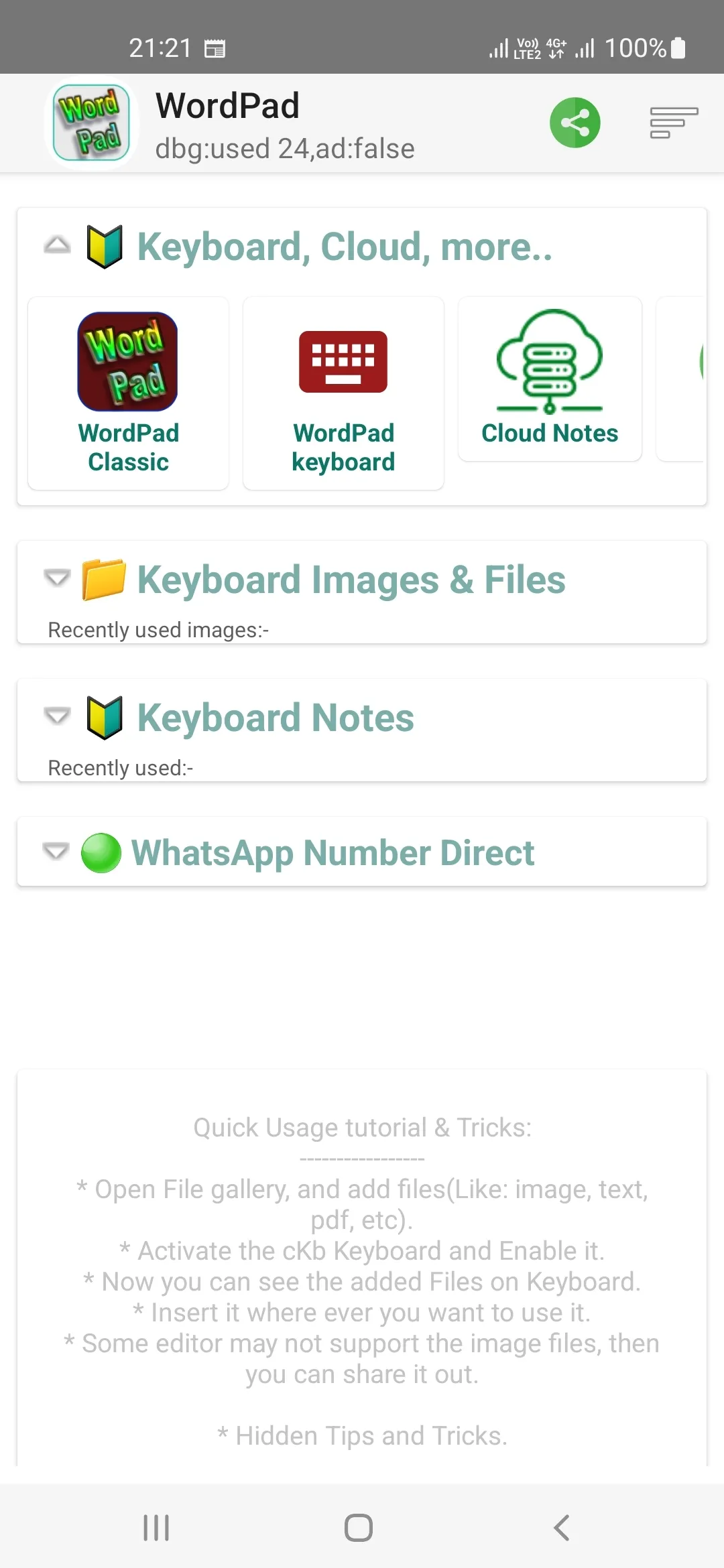 WordPad & Image-Notes Keyboard | Indus Appstore | Screenshot