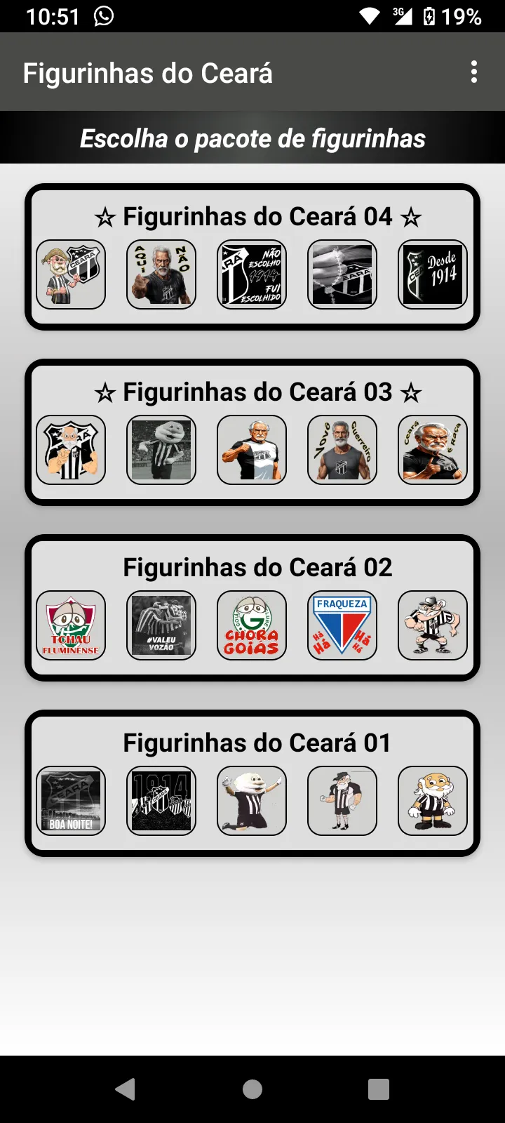 Figurinhas do Ceará, o Vozão | Indus Appstore | Screenshot