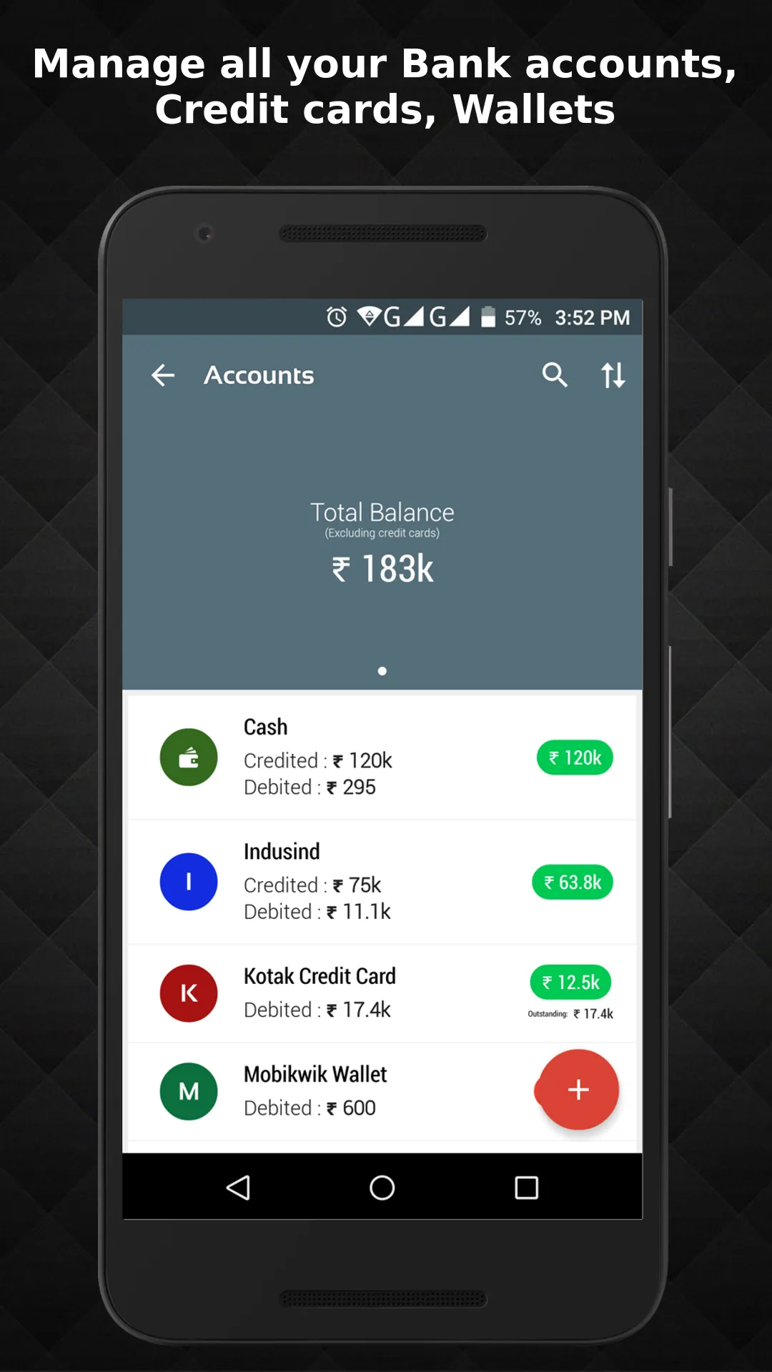 vMoneyTracker : Money Manager | Indus Appstore | Screenshot