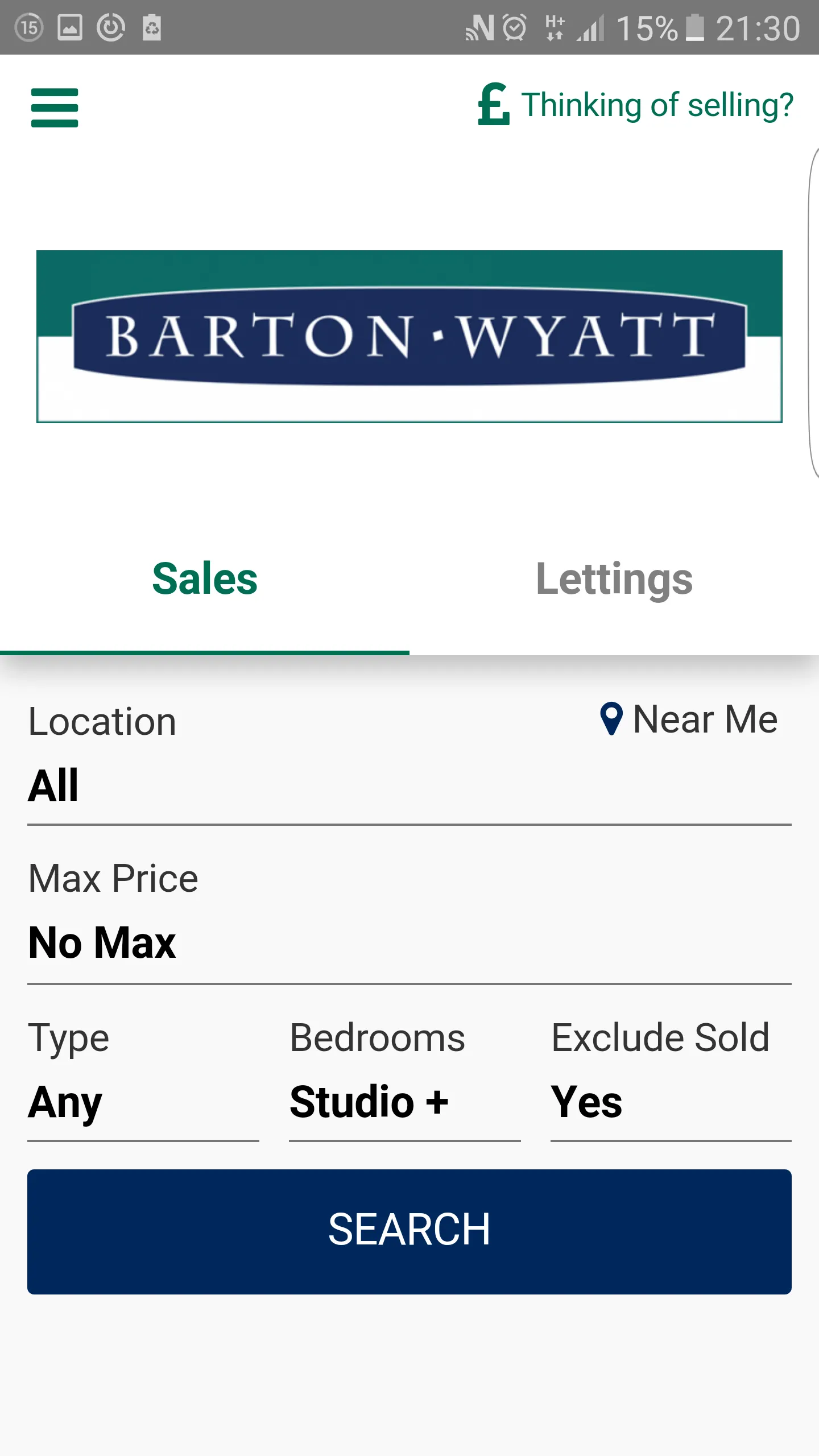 Barton Wyatt Property Search | Indus Appstore | Screenshot