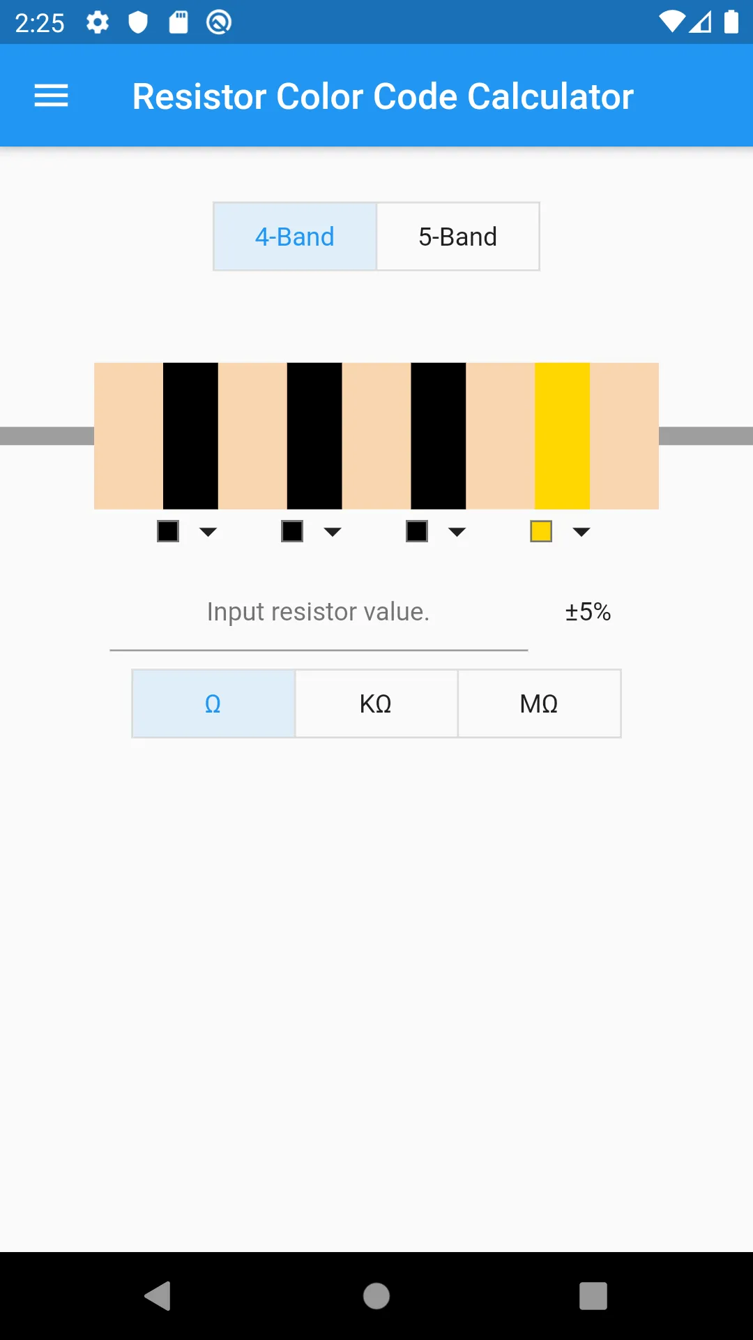 Simple Resistor Calculator | Indus Appstore | Screenshot