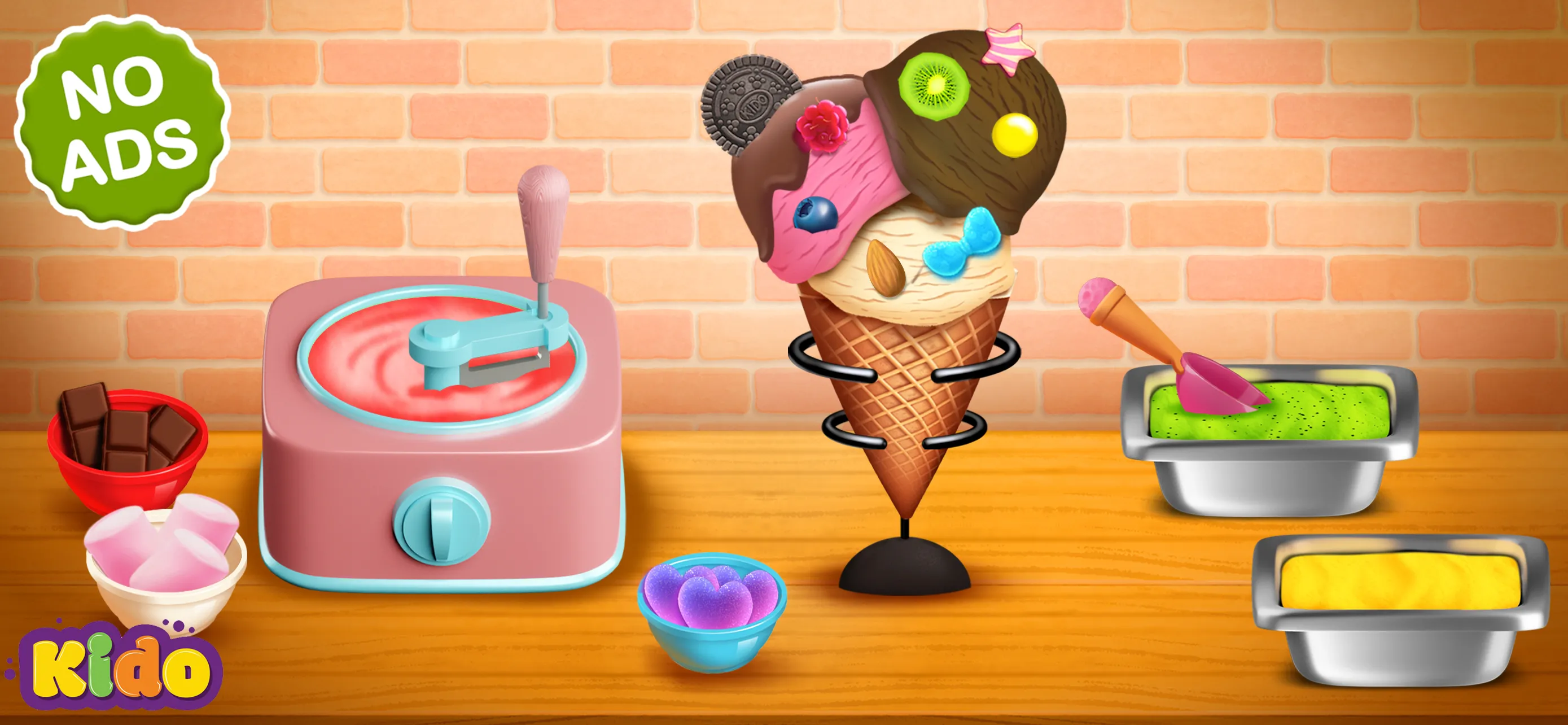 Ice Cream Making Game For Kids | Indus Appstore | Screenshot