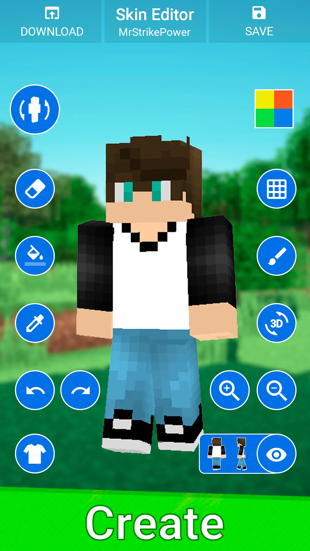 3D Skins Maker for Minecraft | Indus Appstore | Screenshot