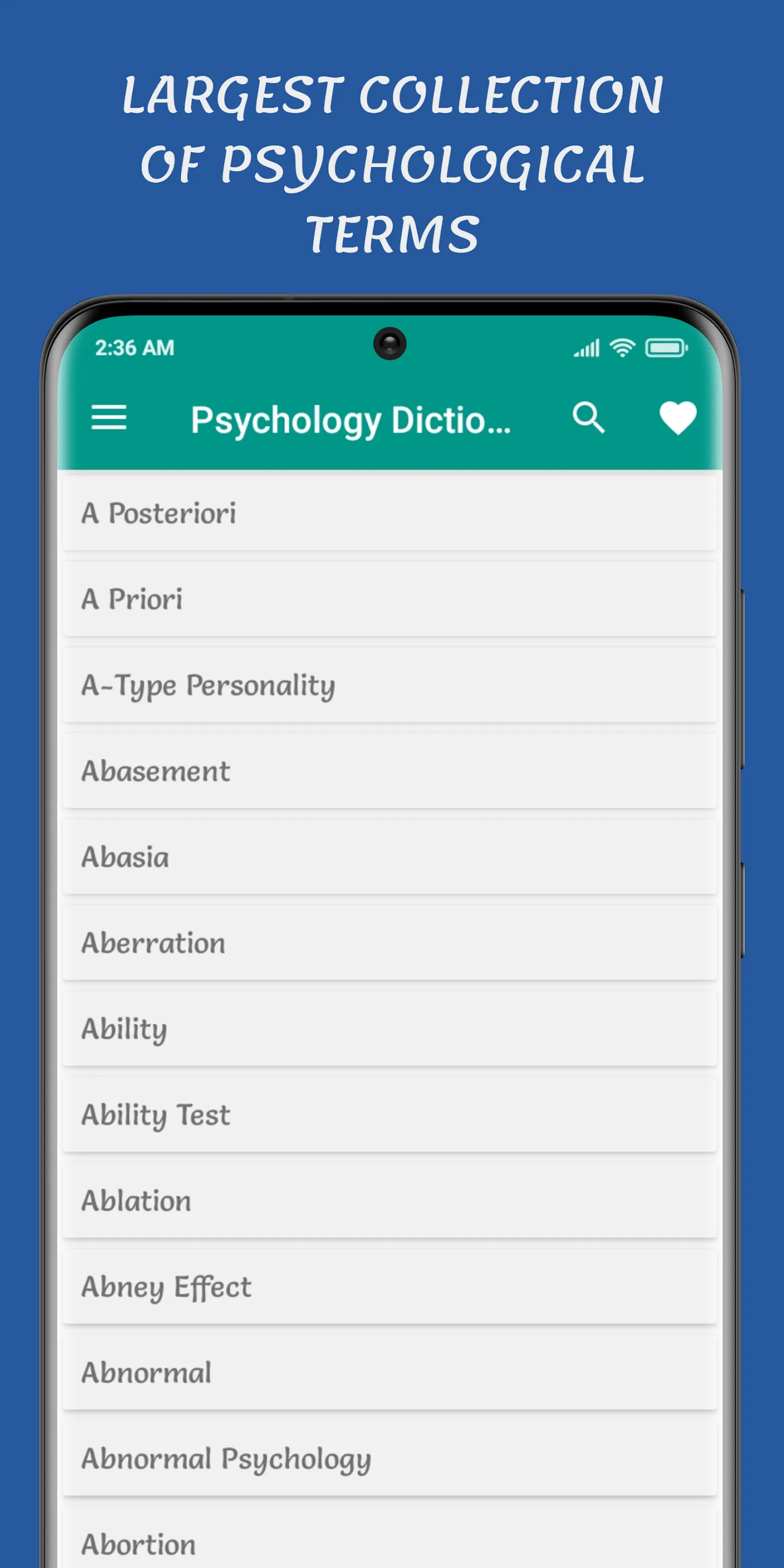 Psychology Dictionary | Indus Appstore | Screenshot