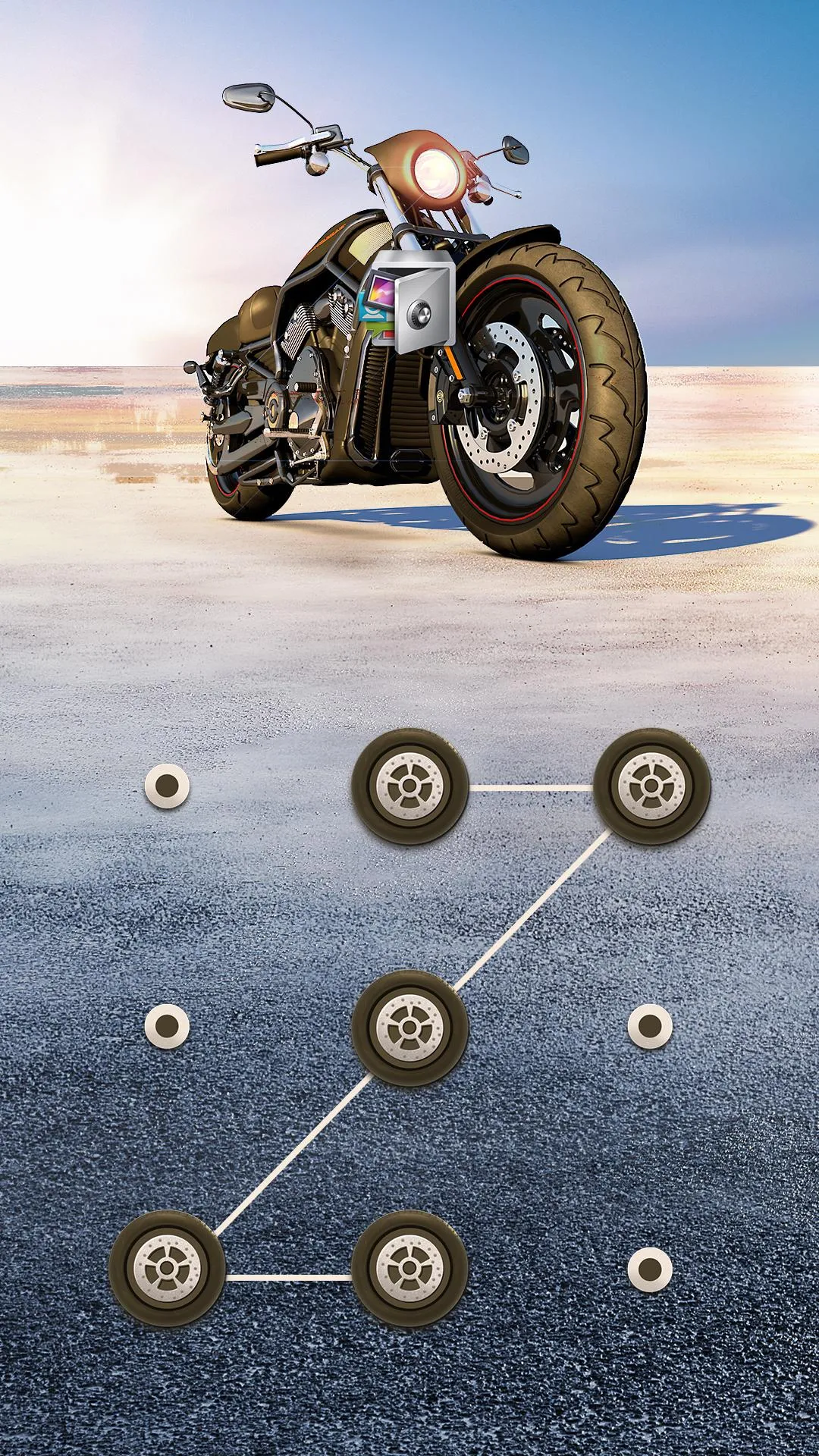 AppLock Theme Motorcycle | Indus Appstore | Screenshot