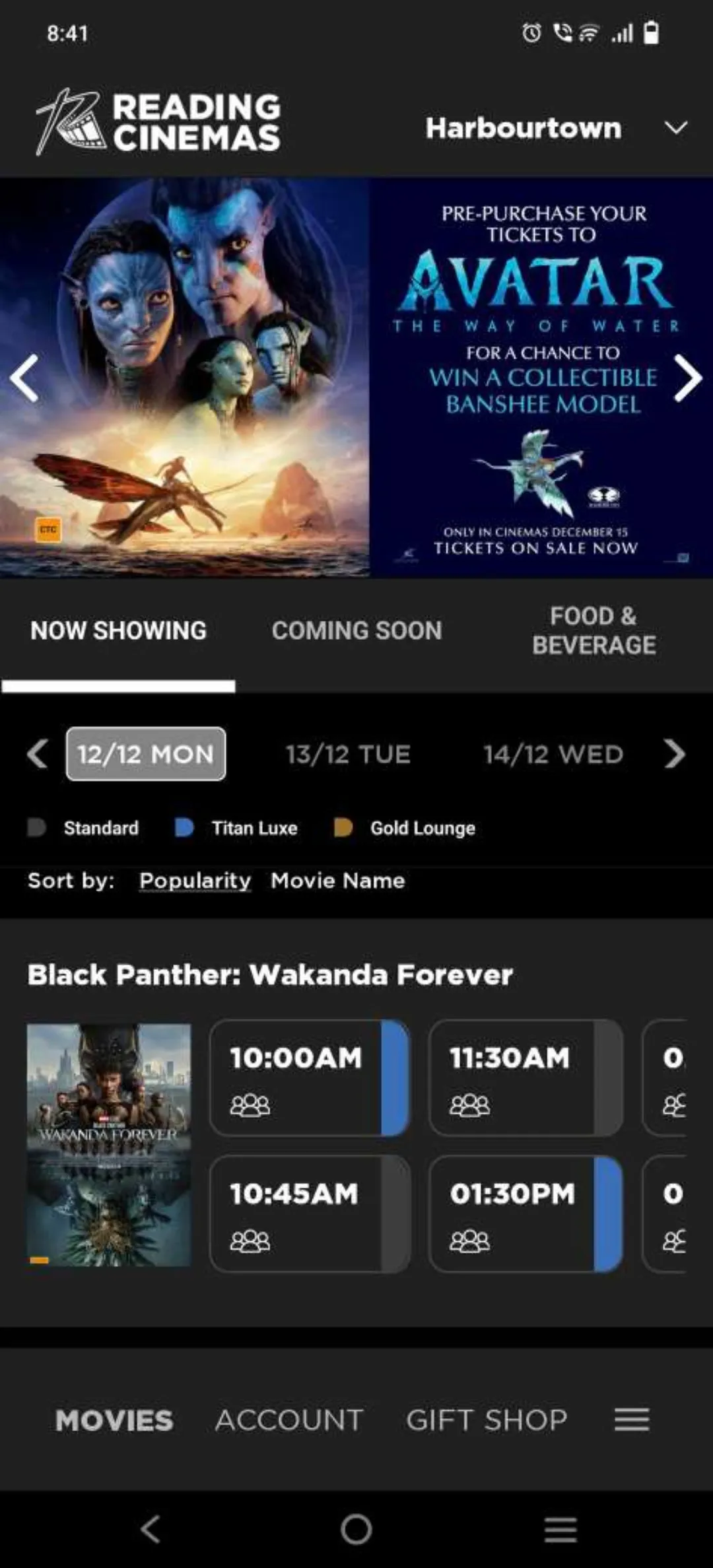 Reading Cinemas | Indus Appstore | Screenshot