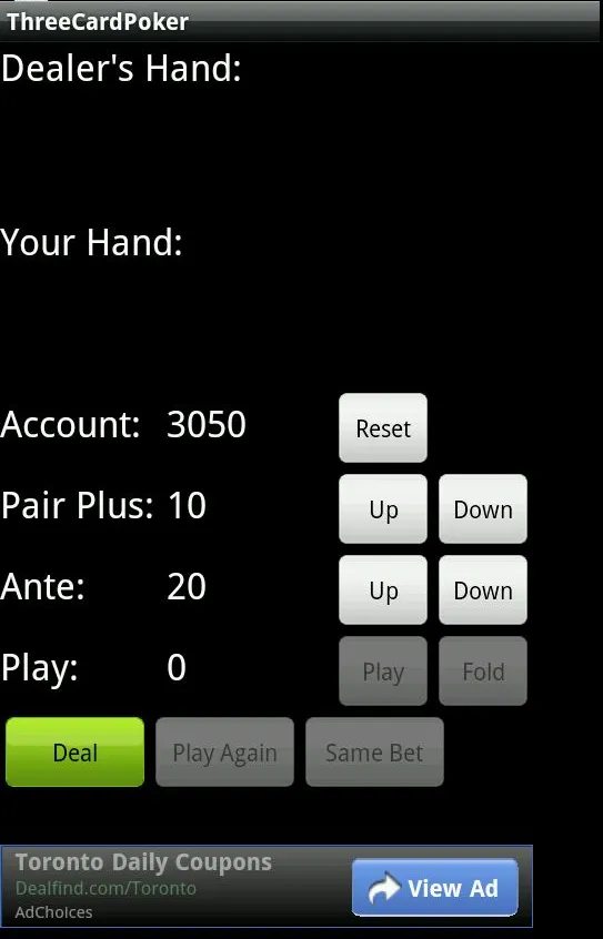 Three Card Poker | Indus Appstore | Screenshot