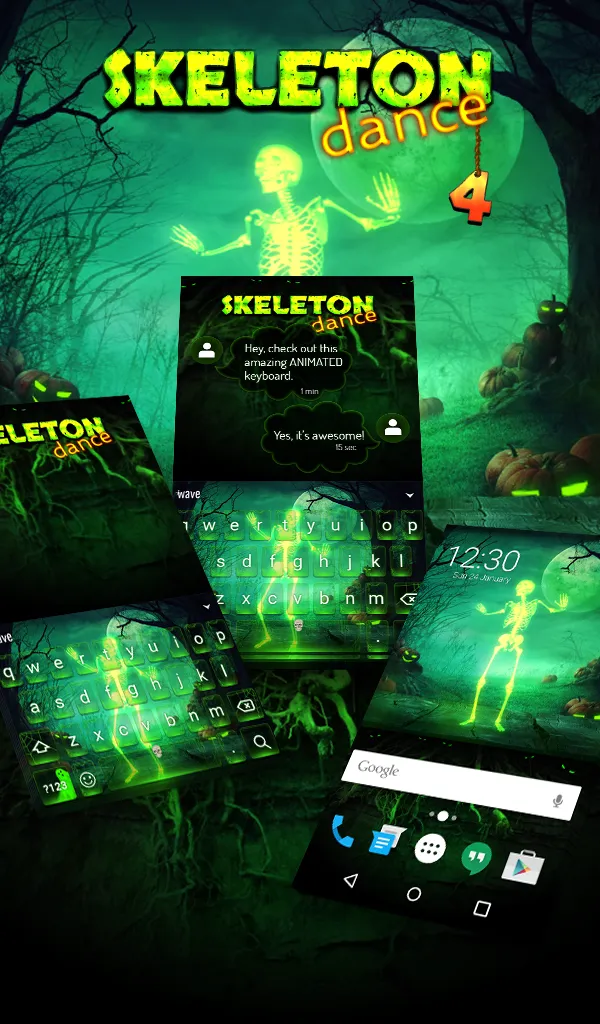 Skeleton Dance Wallpaper Theme | Indus Appstore | Screenshot