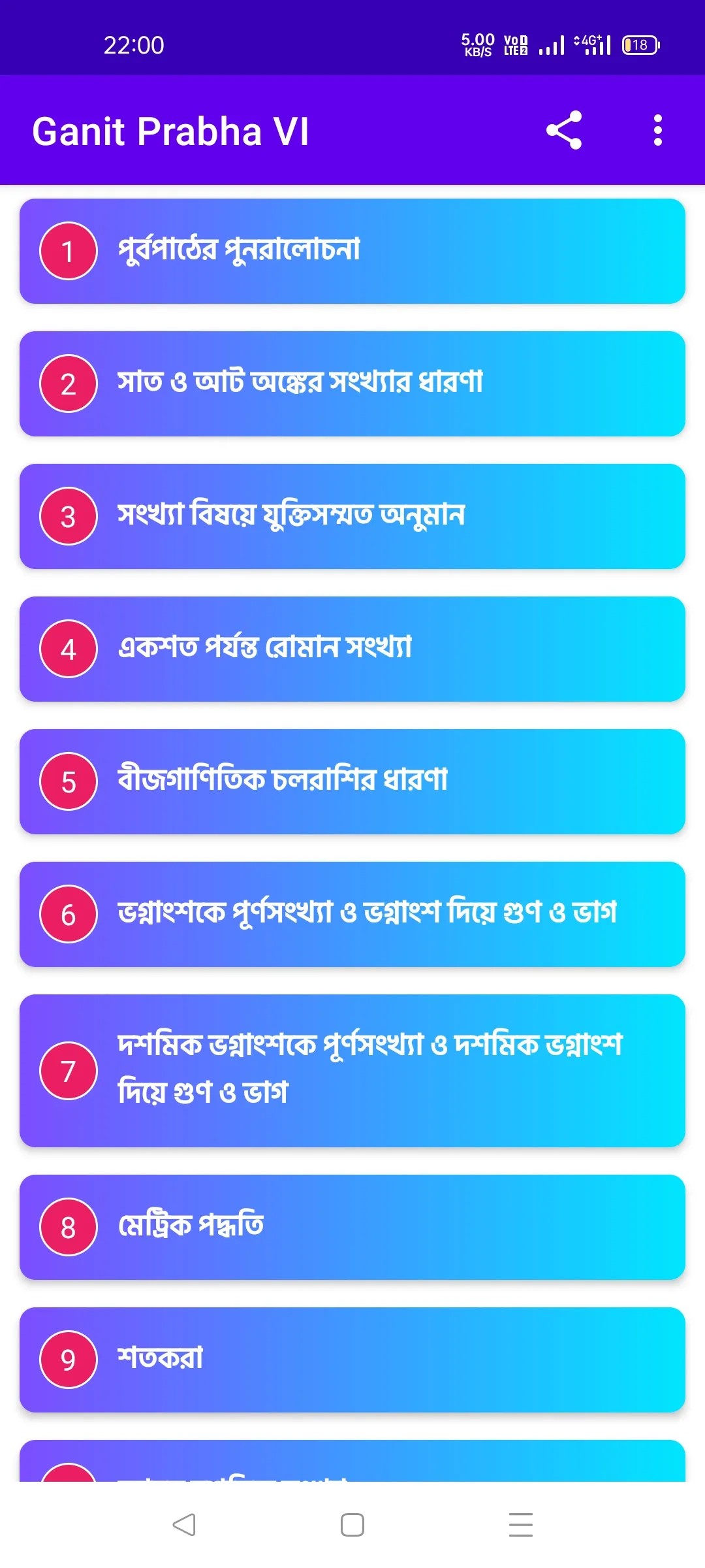 Ganit Prabha Class 6 Solution | Indus Appstore | Screenshot