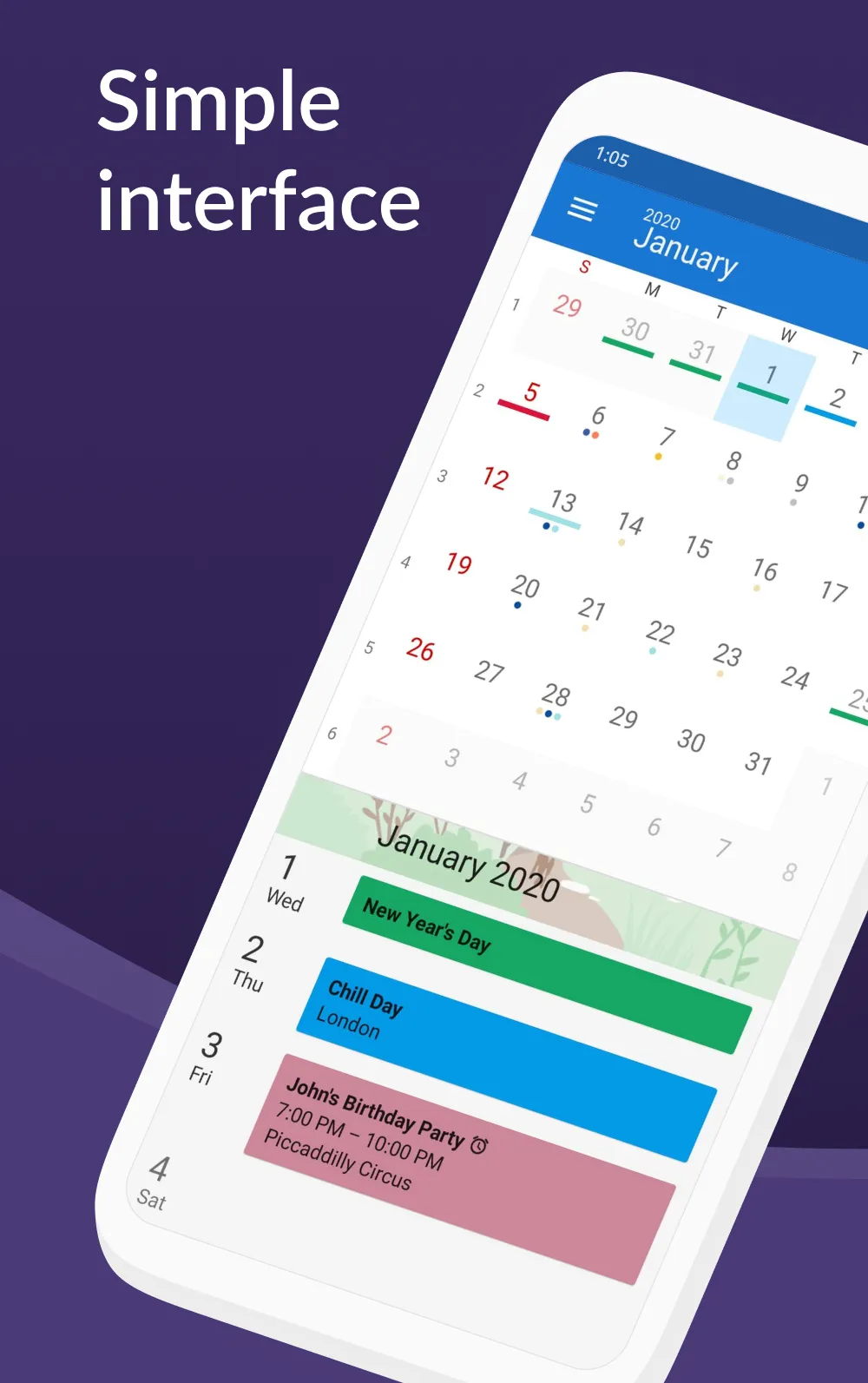 DigiCal Calendar Agenda | Indus Appstore | Screenshot