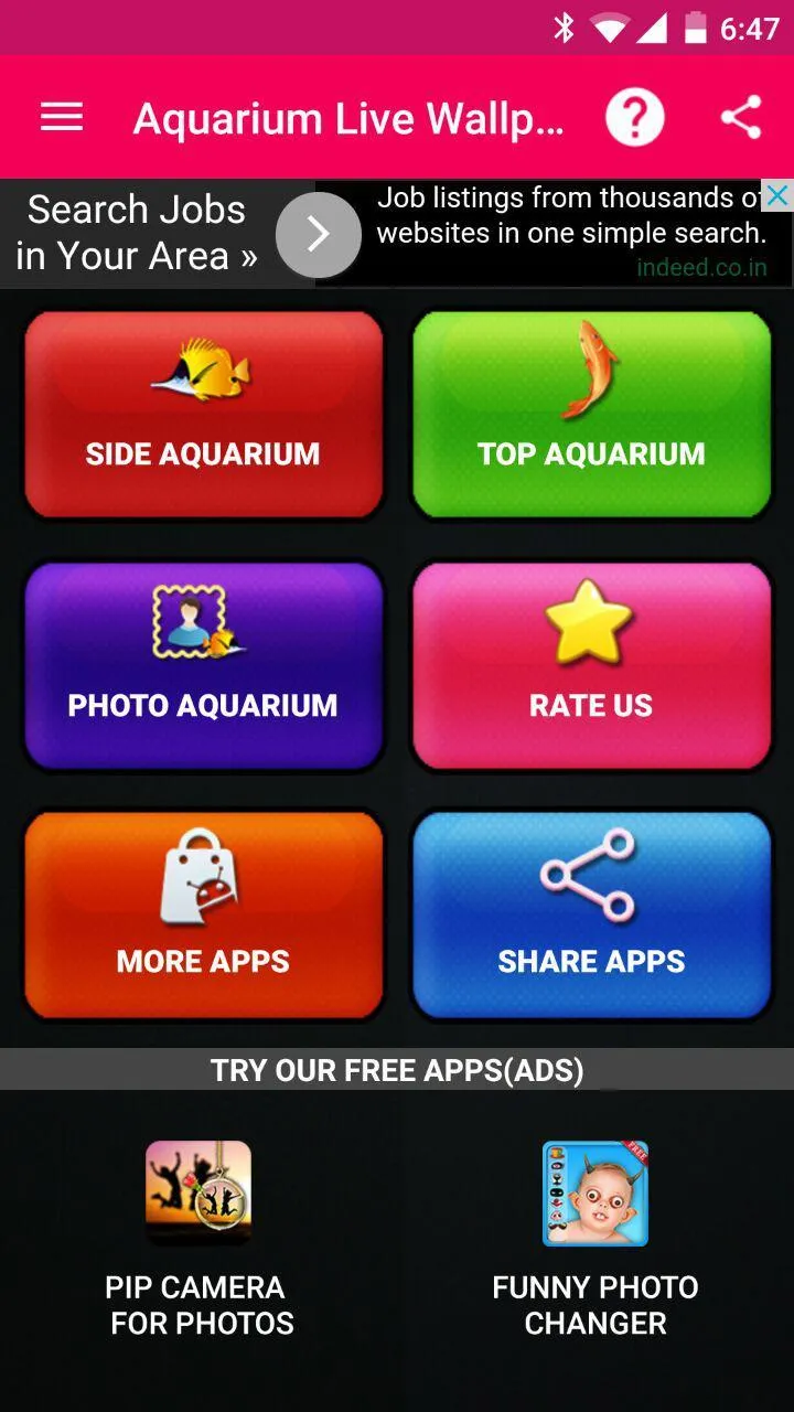 Aquarium Live Wallpaper Touch | Indus Appstore | Screenshot