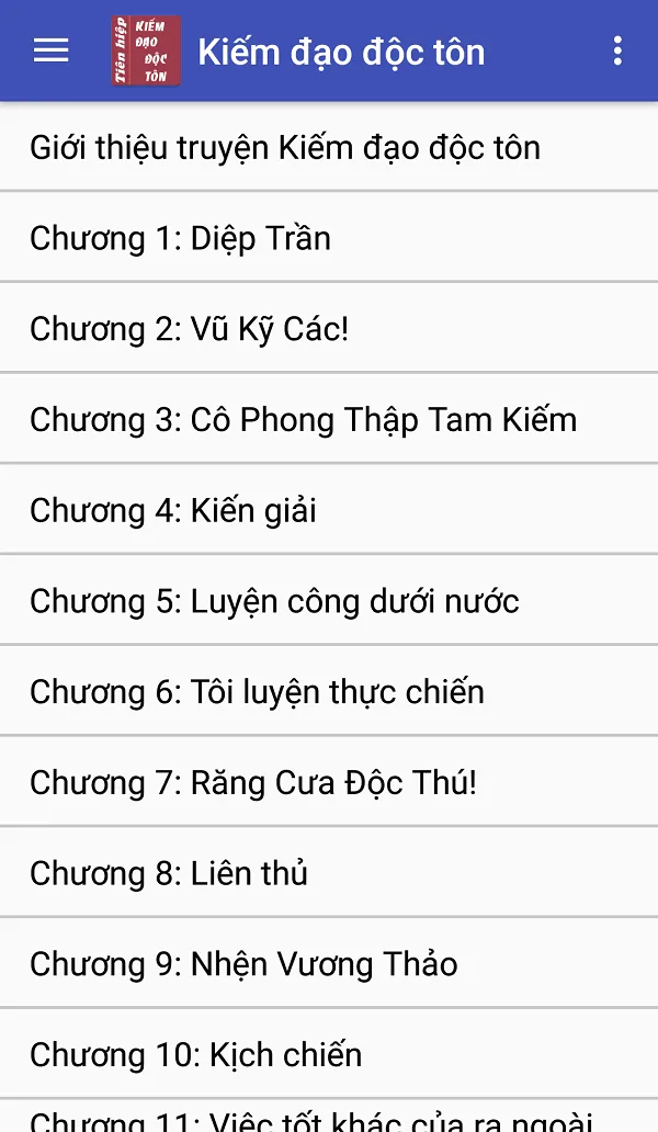 Kiem dao doc ton - Truyen doc | Indus Appstore | Screenshot