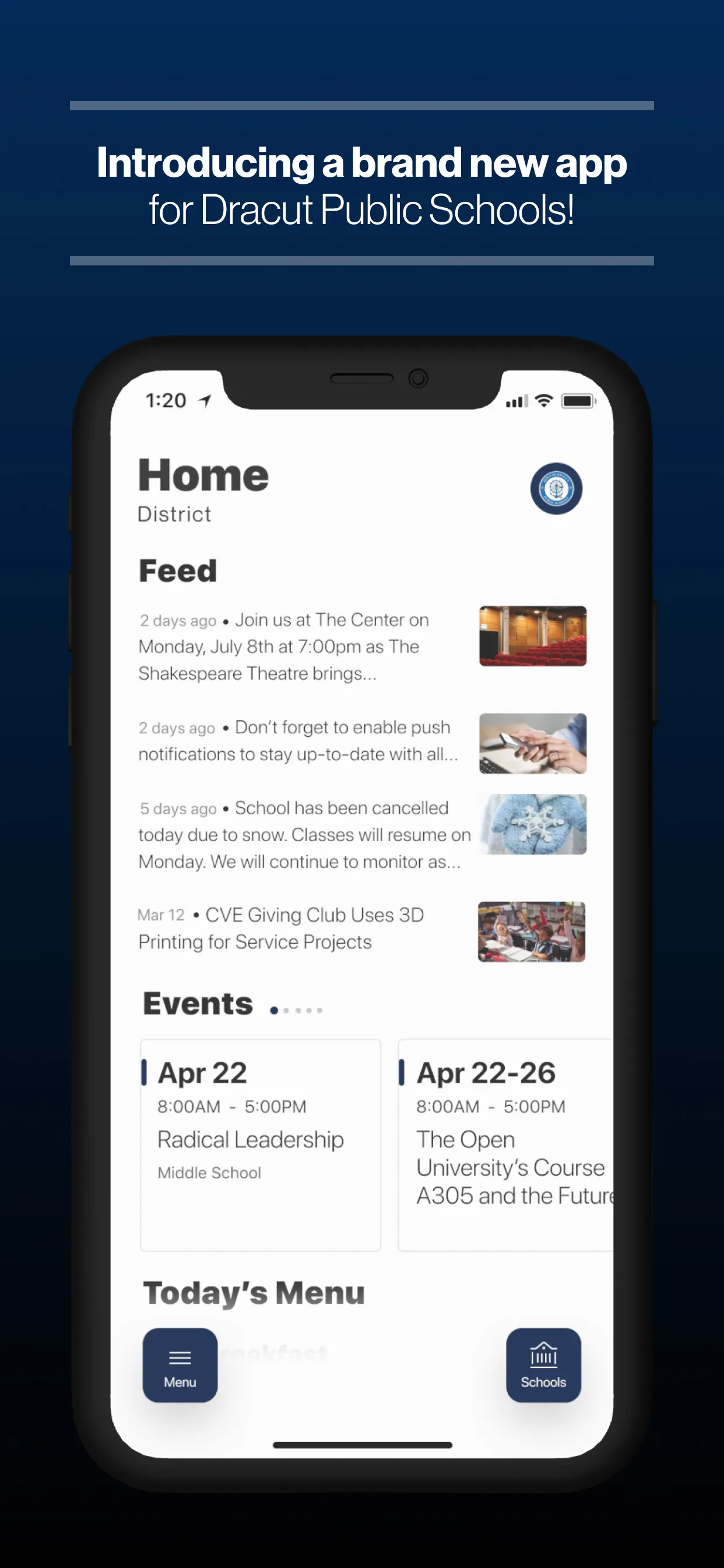 Dracut Public Schools, MA | Indus Appstore | Screenshot