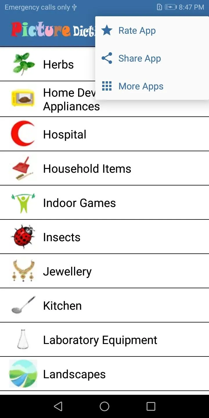 Picture Dictionary English | Indus Appstore | Screenshot