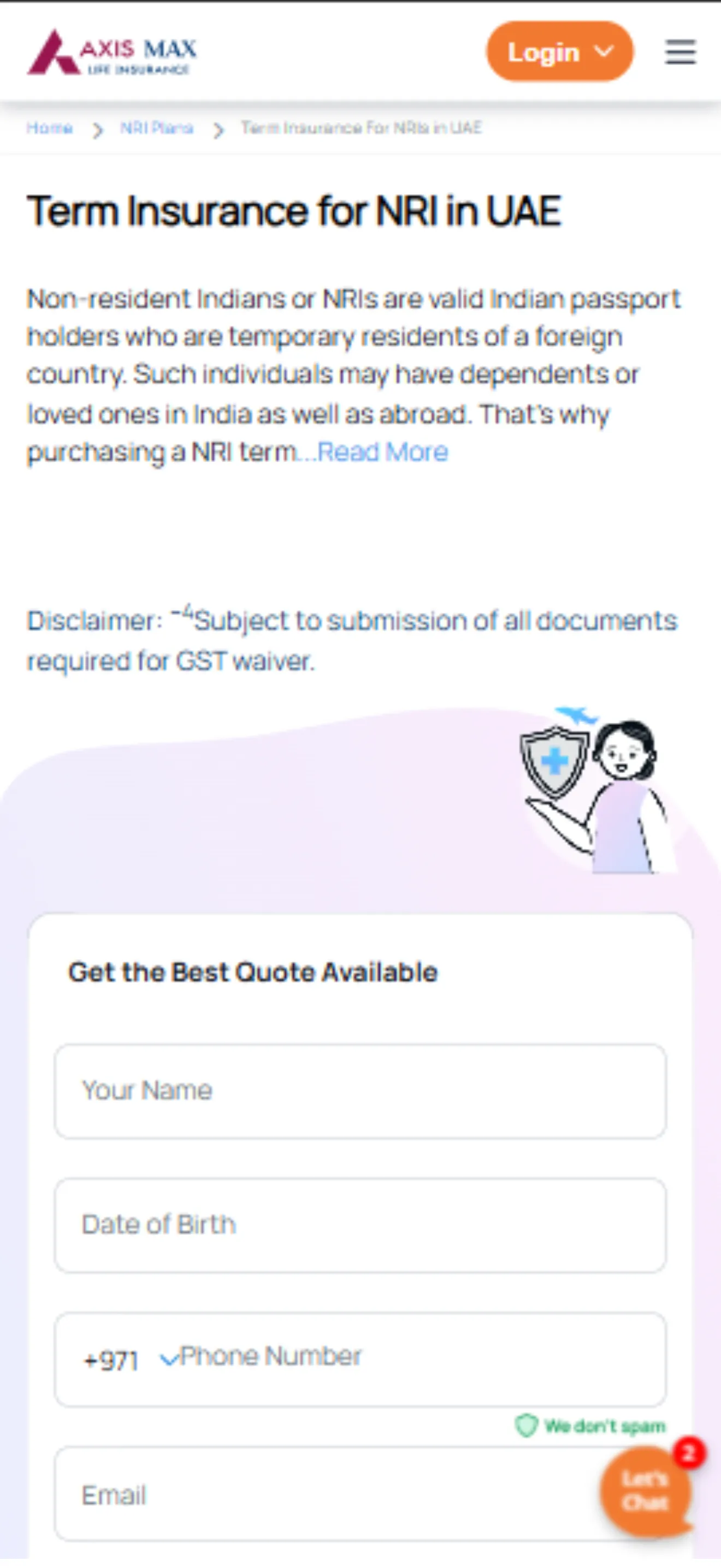 Axis Max life Insurance - Lite | Indus Appstore | Screenshot