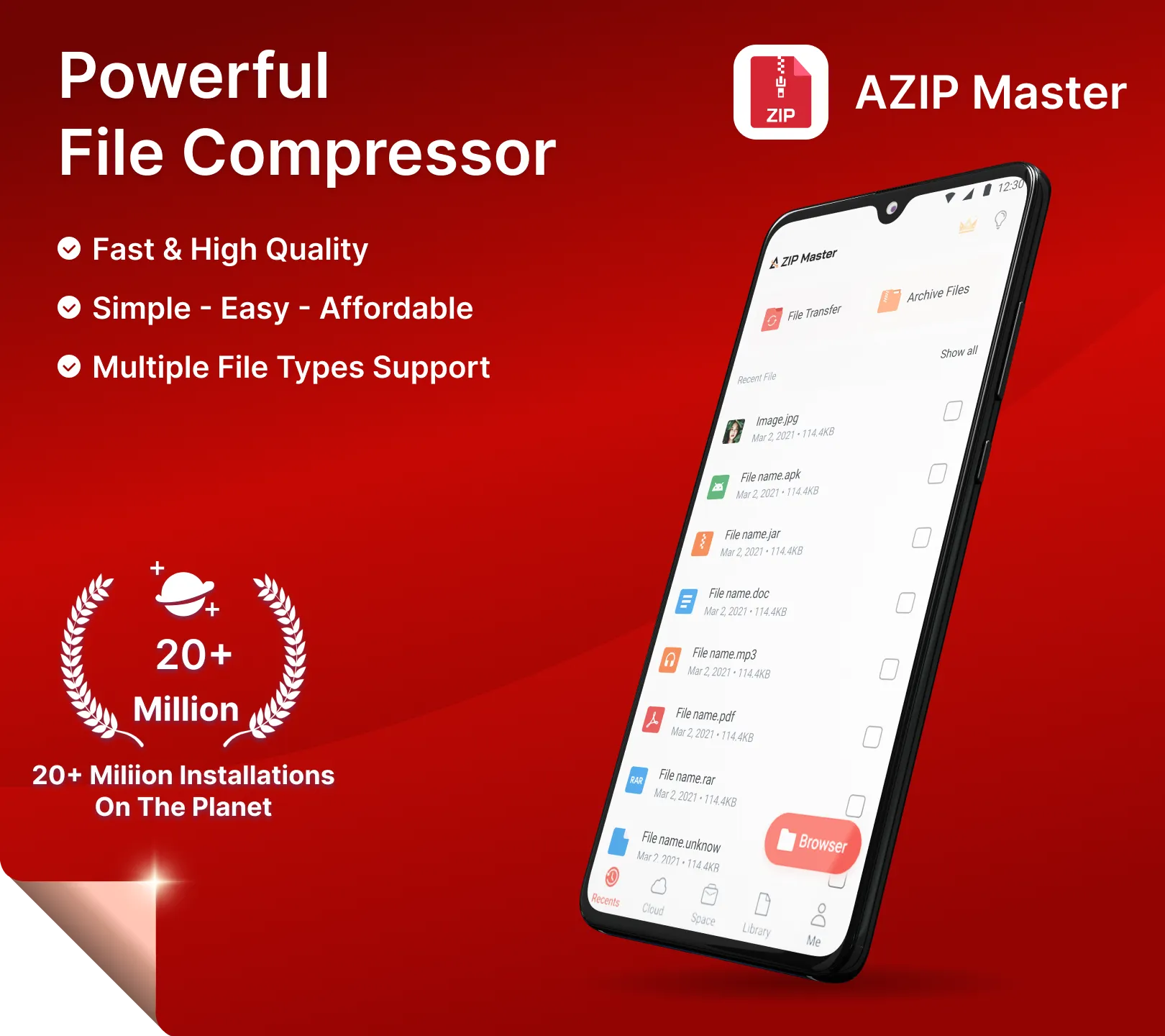 AZIP Master: ZIP / RAR, Unzip | Indus Appstore | Screenshot