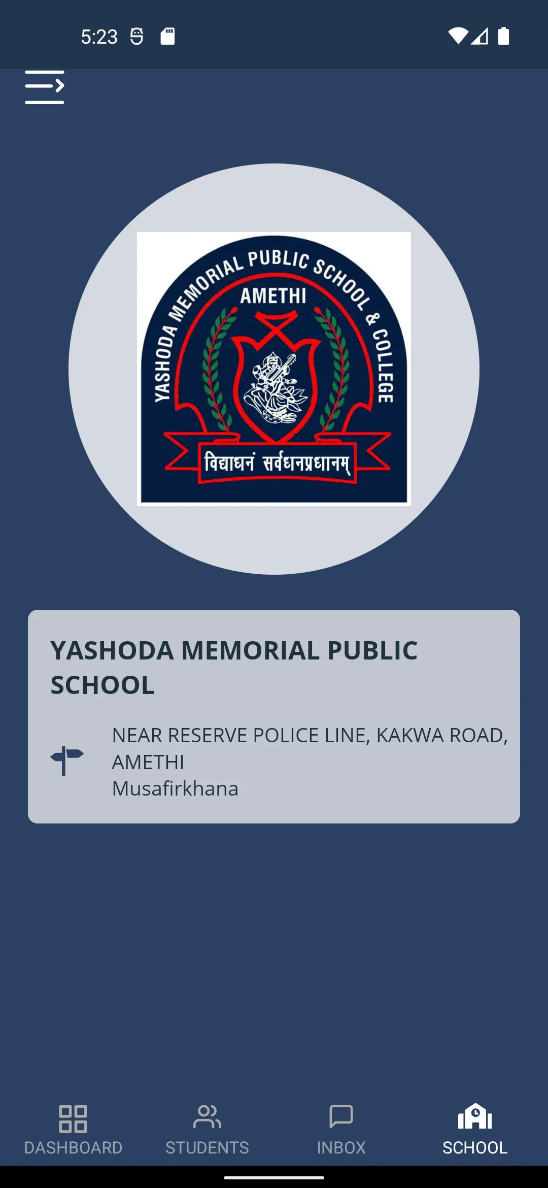 YASHODA MEMORIAL PUBLIC SCHOOL | Indus Appstore | Screenshot