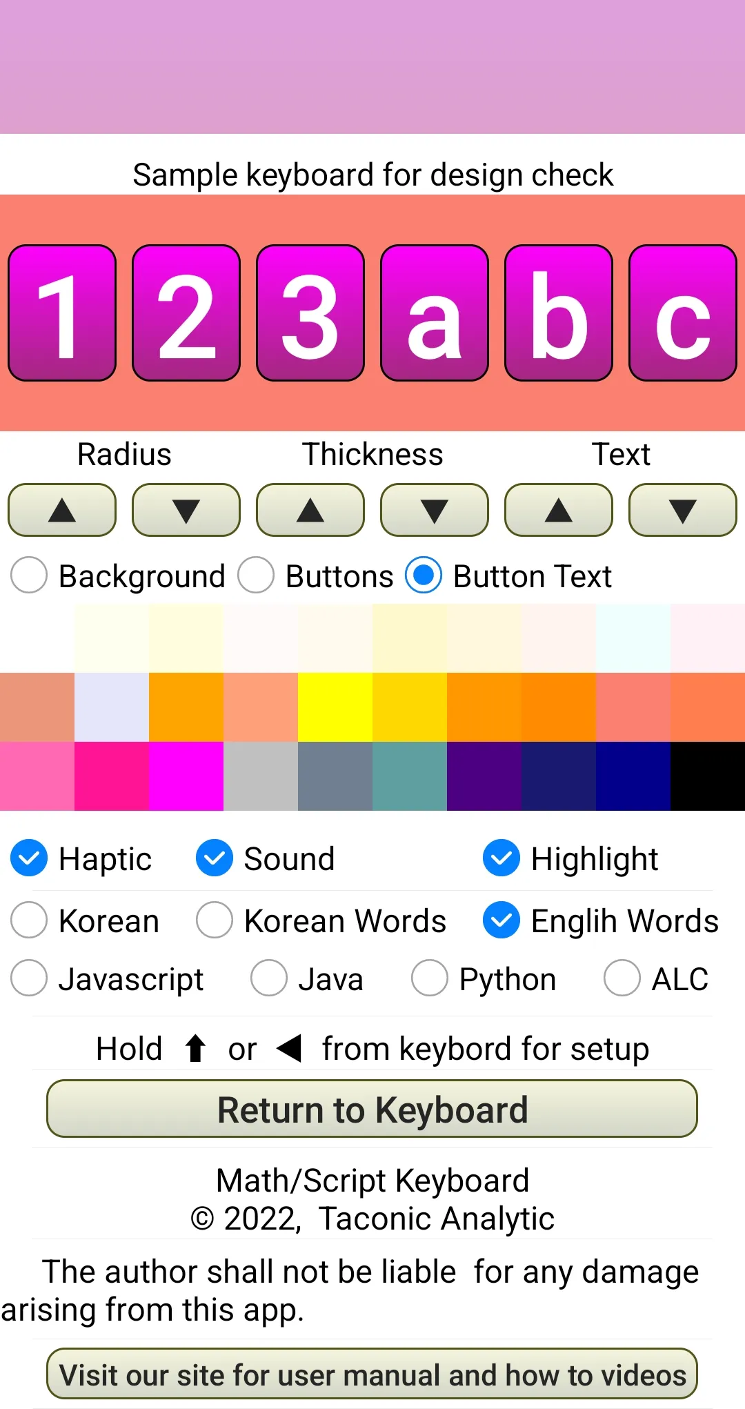 Math/Script Keyboard | Indus Appstore | Screenshot